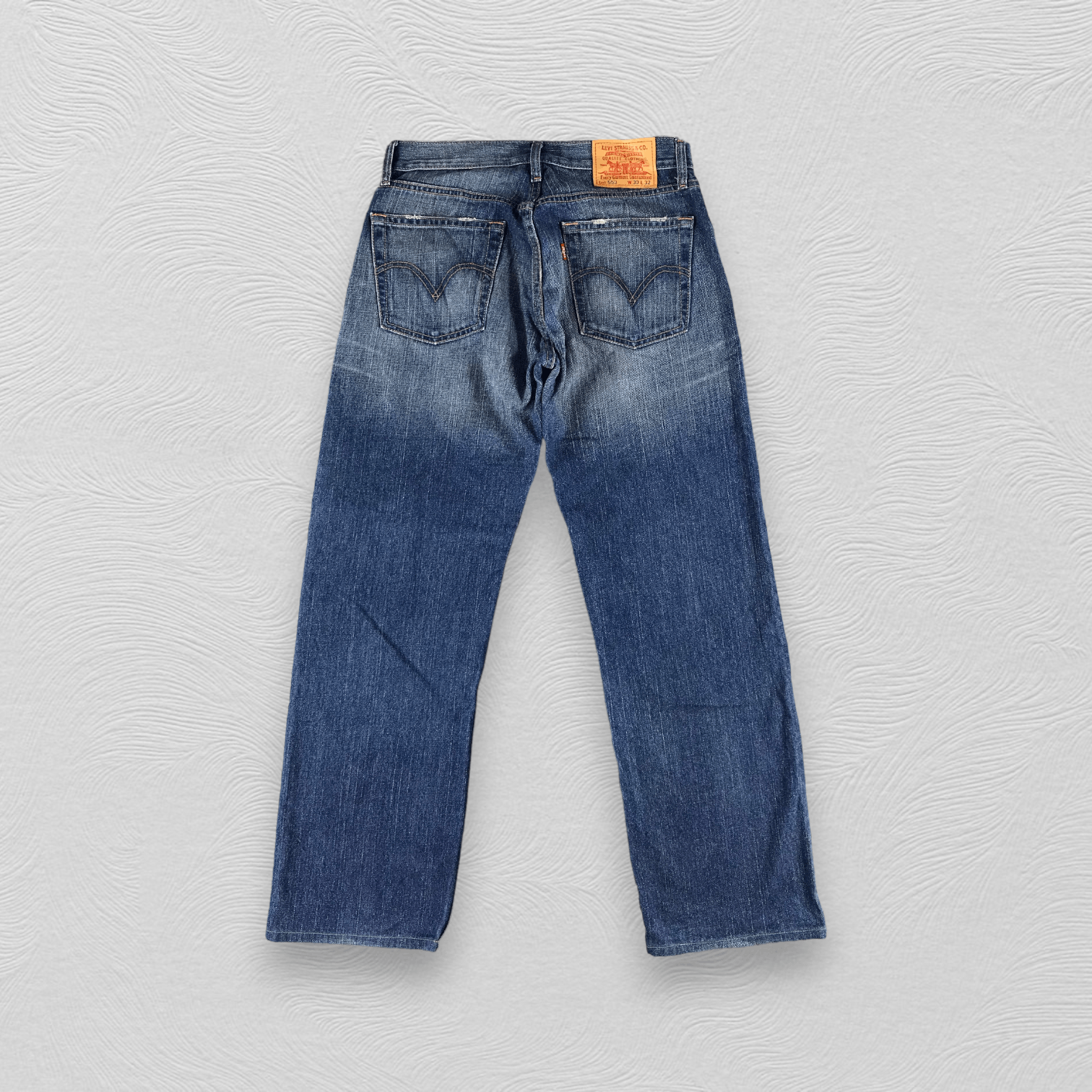 Levi's Vintage Levis 553 Jeans Faded Blue Denim KJ1352 Size US 30 / EU 46 - 2 Thumbnail