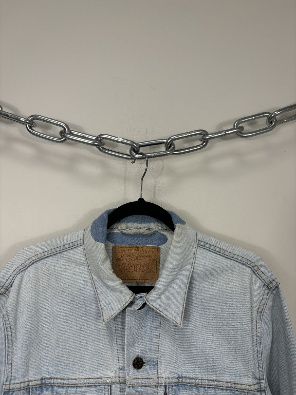 Levi's Vintage 90s Levi’s USA Faded Washed Rare Hype Denim Jacket Size US M / EU 48-50 / 2 - 5 Thumbnail