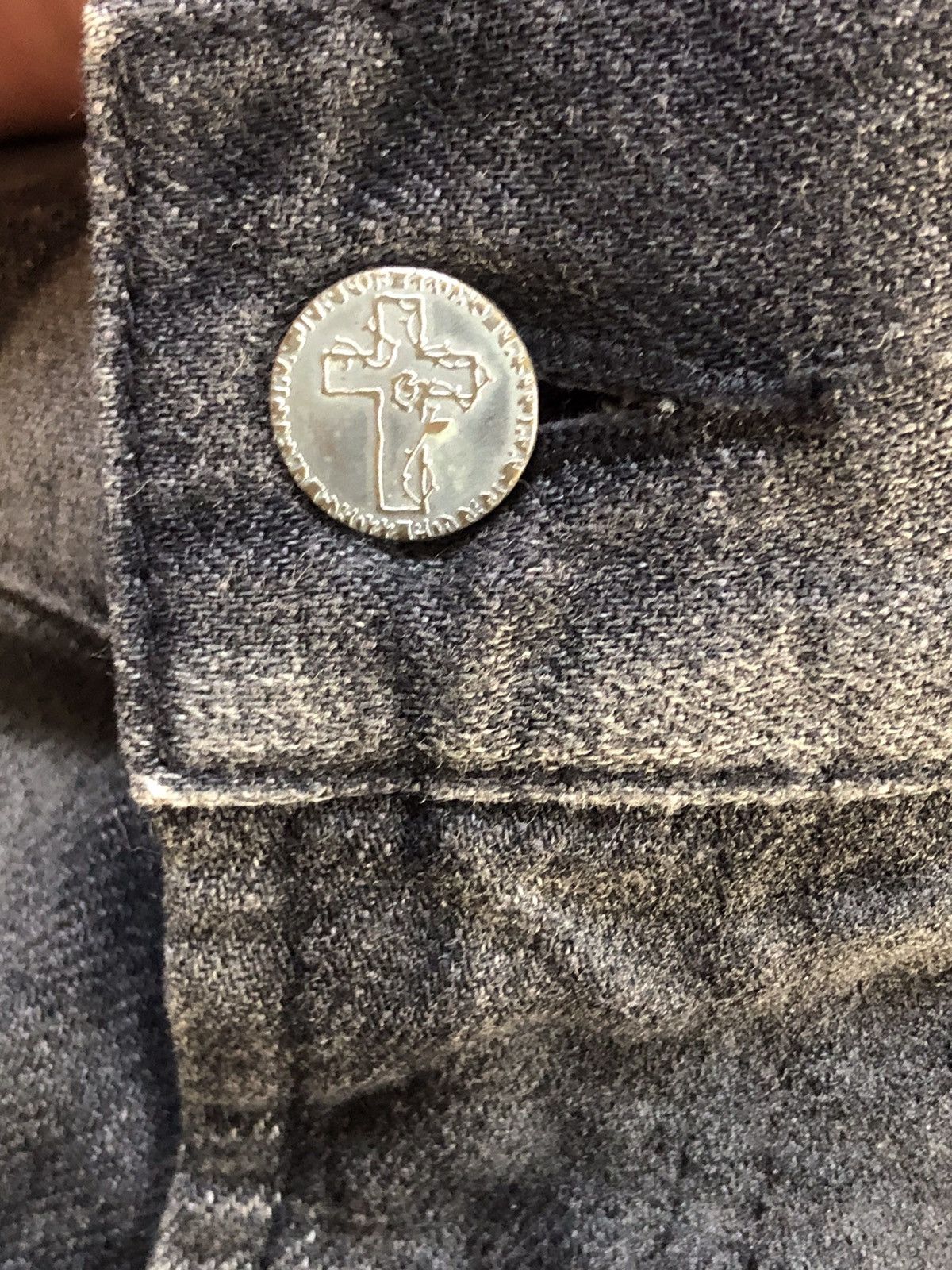Japanese Brand × Le Grande Bleu (L.G.B.) DeviL’n Bass Printed Chain Zipper Jeans Size US 33 - 9 Thumbnail