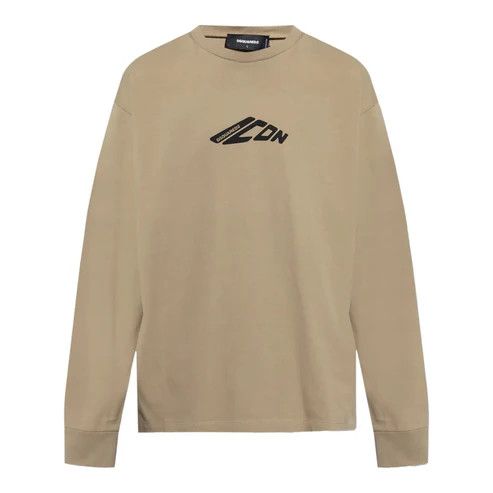 Dsquared2 o1mle0126 Icon-Print T-Shirt in Khaki Size US S / EU 44-46 / 1 - 1 Thumbnail