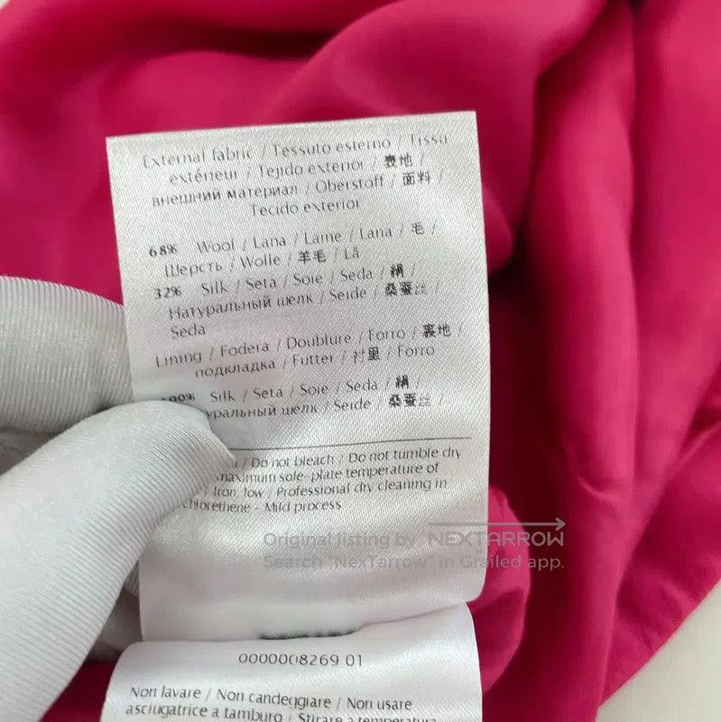 Valentino Valentino Summer Pink Wool Mini Skirt . Size 23" - 9 Thumbnail