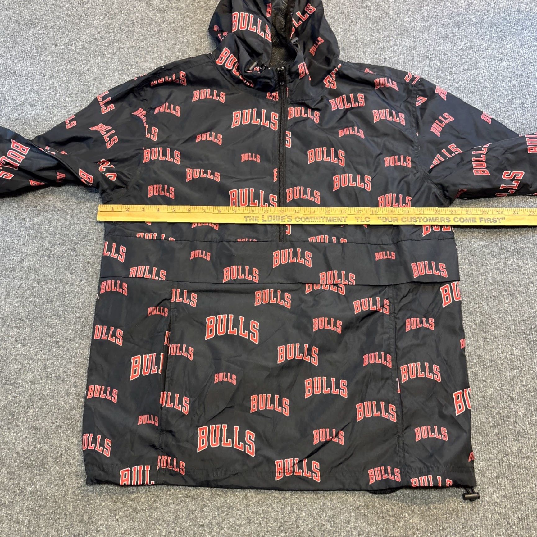 Vintage Fanatics Chicago Bulls NBA Hooded Windbreaker Jacket 1/2 Zip All Over Print Men's Small Size US S / EU 44-46 / 1 - 3 Thumbnail