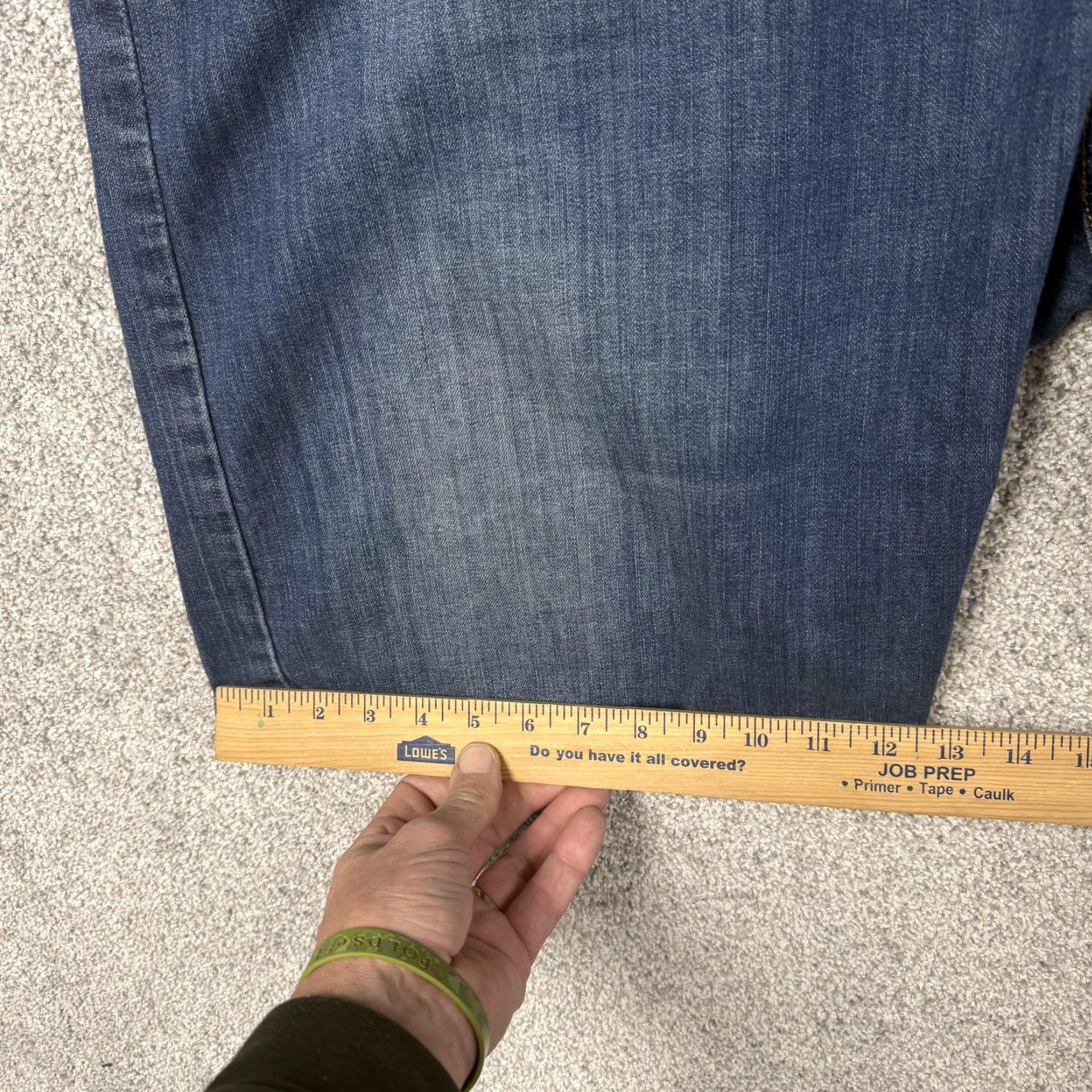 Levi's Levi's 569 Loose Straight Denim Shorts Men 48 Dark Wash Bermuda Jorts Stretch Pockets 5-Pocket Denim Casual 90s Mens Size US 32 / EU 48 - 4 Thumbnail