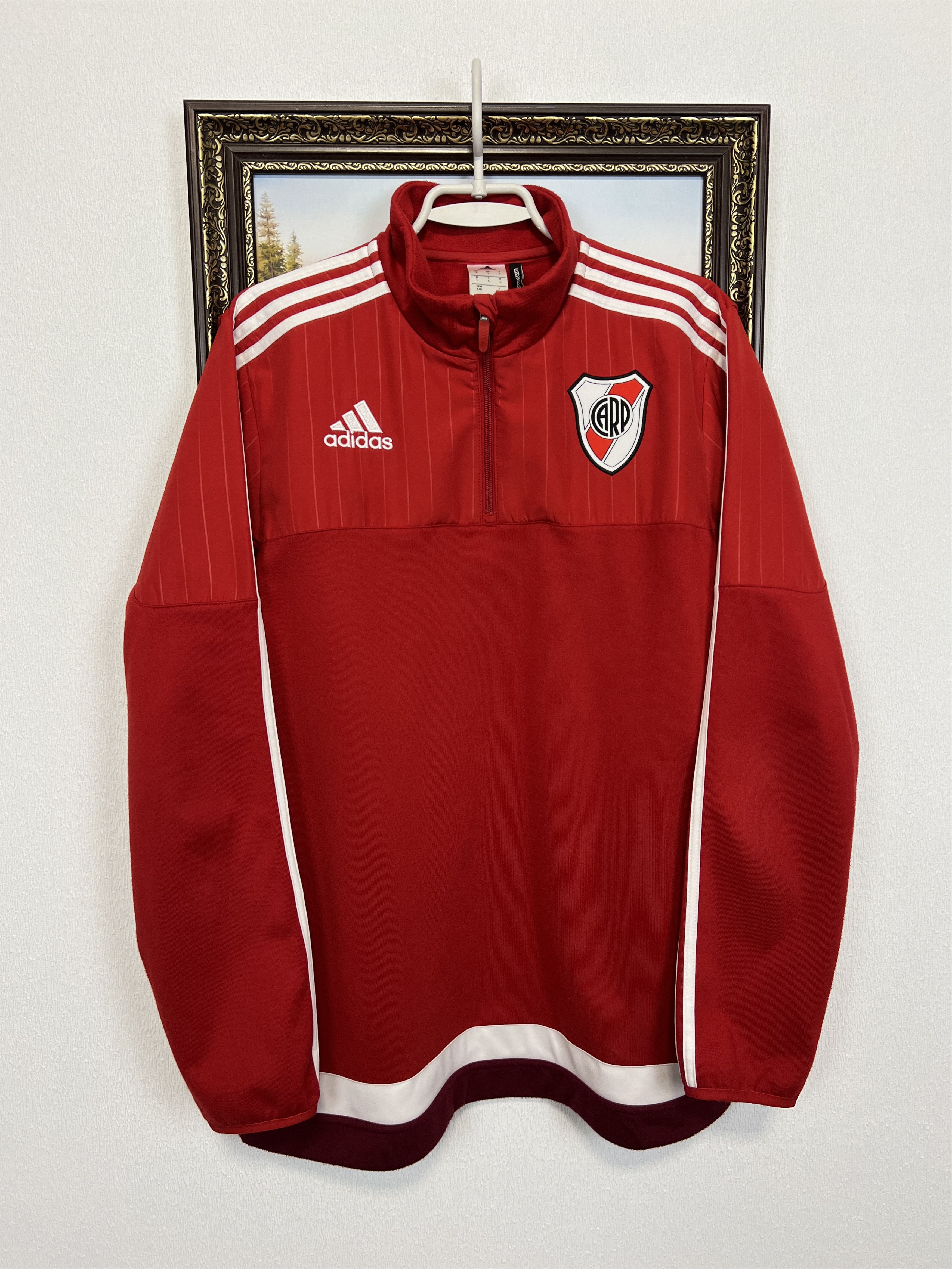 Adidas Vintage Adidas River Plate Football Jacket Soccer Track Top Size US L / EU 52-54 / 3 - 1 Thumbnail