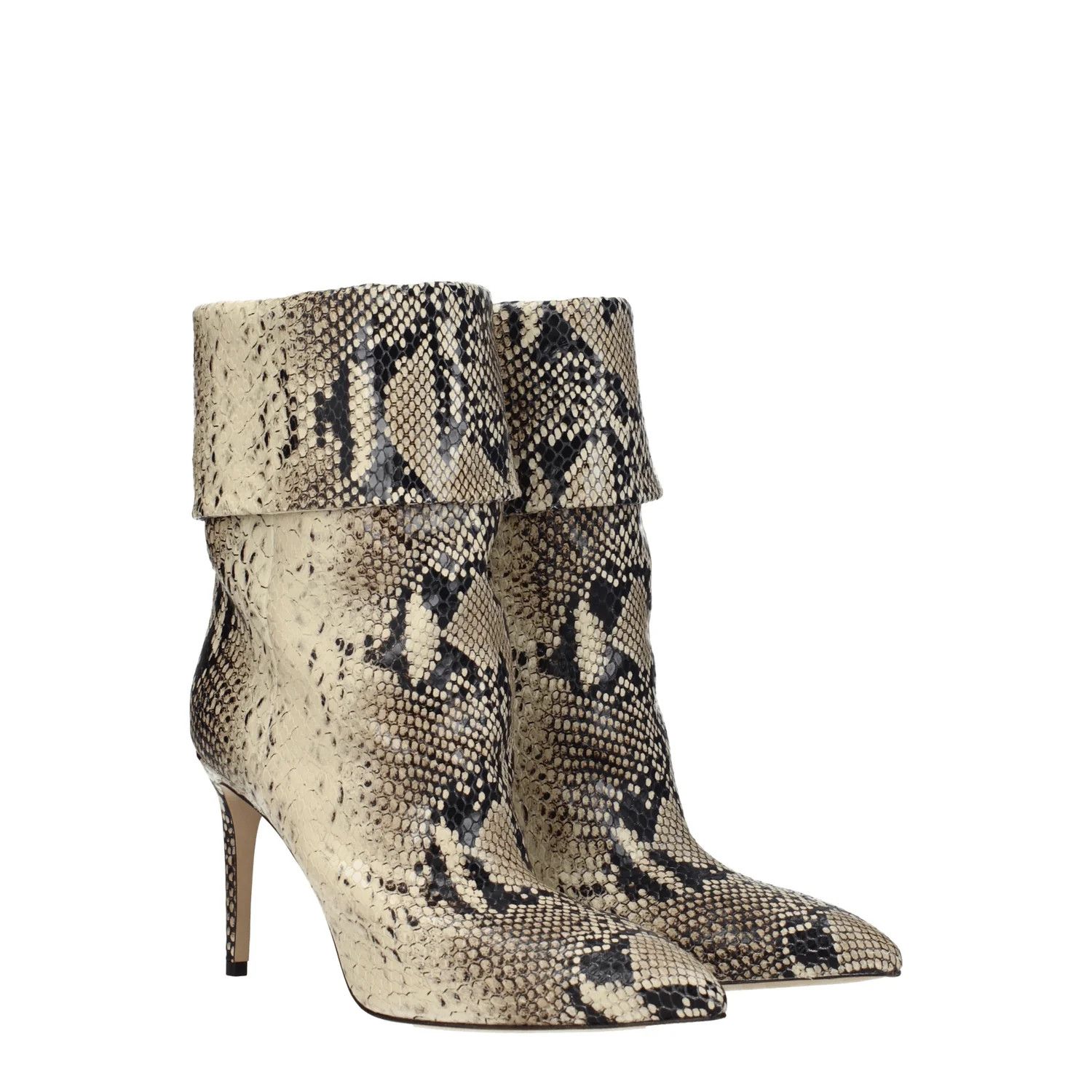 Paris Texas ob1o1e1124 Leather Ankle Boots in Beige/Rock Size US 10 / IT 40 - 2 Thumbnail
