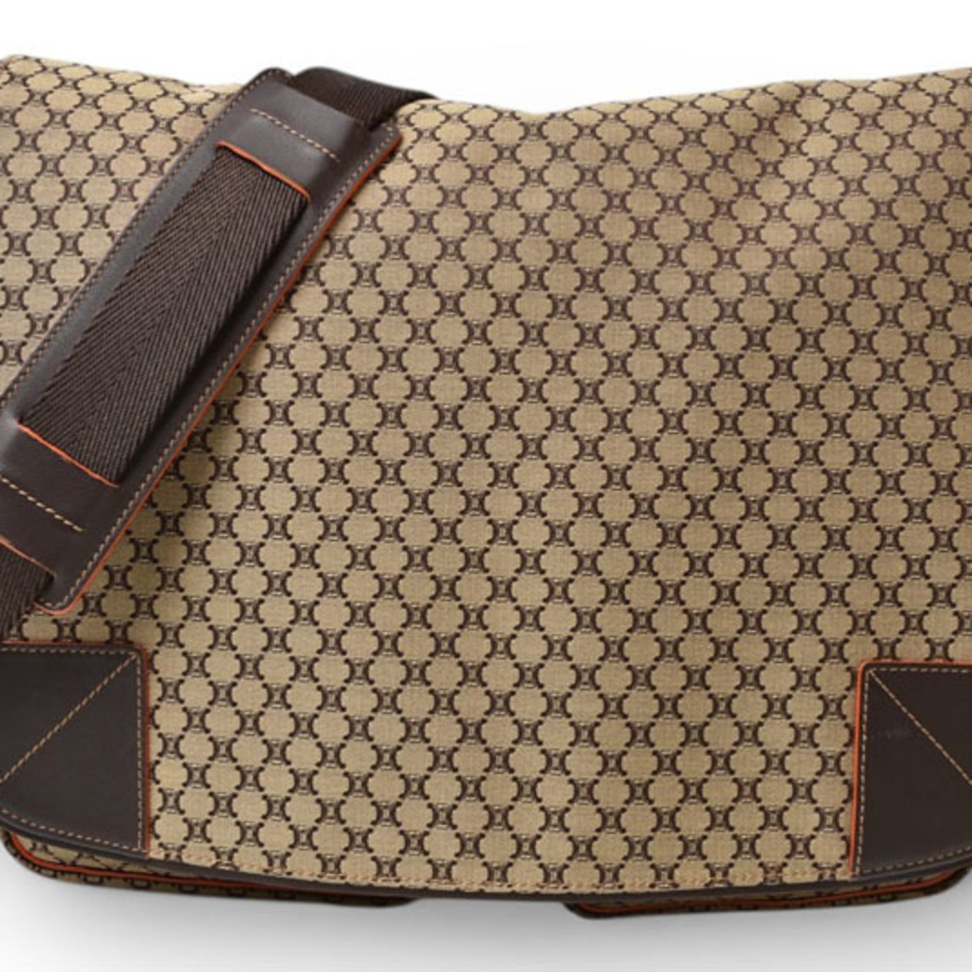 Celine Celine shoulder bag, CELINE Macadam pattern brown beige Size ONE SIZE - 1 Thumbnail