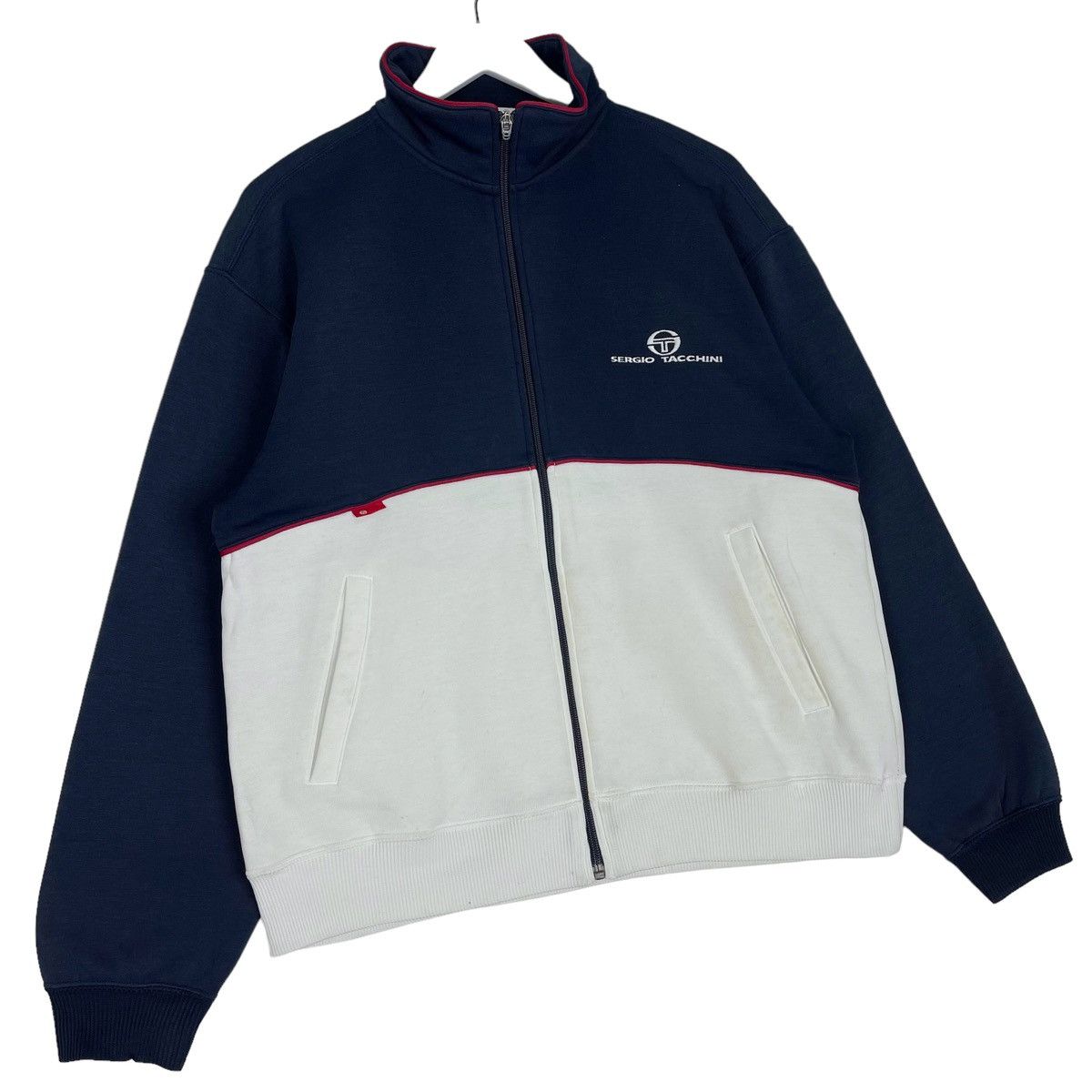 Sergio Tacchini × Vintage Vintage Sergio Ticchini Embroidered Full Zip Size L Size US L / EU 52-54 / 3 - 3 Thumbnail