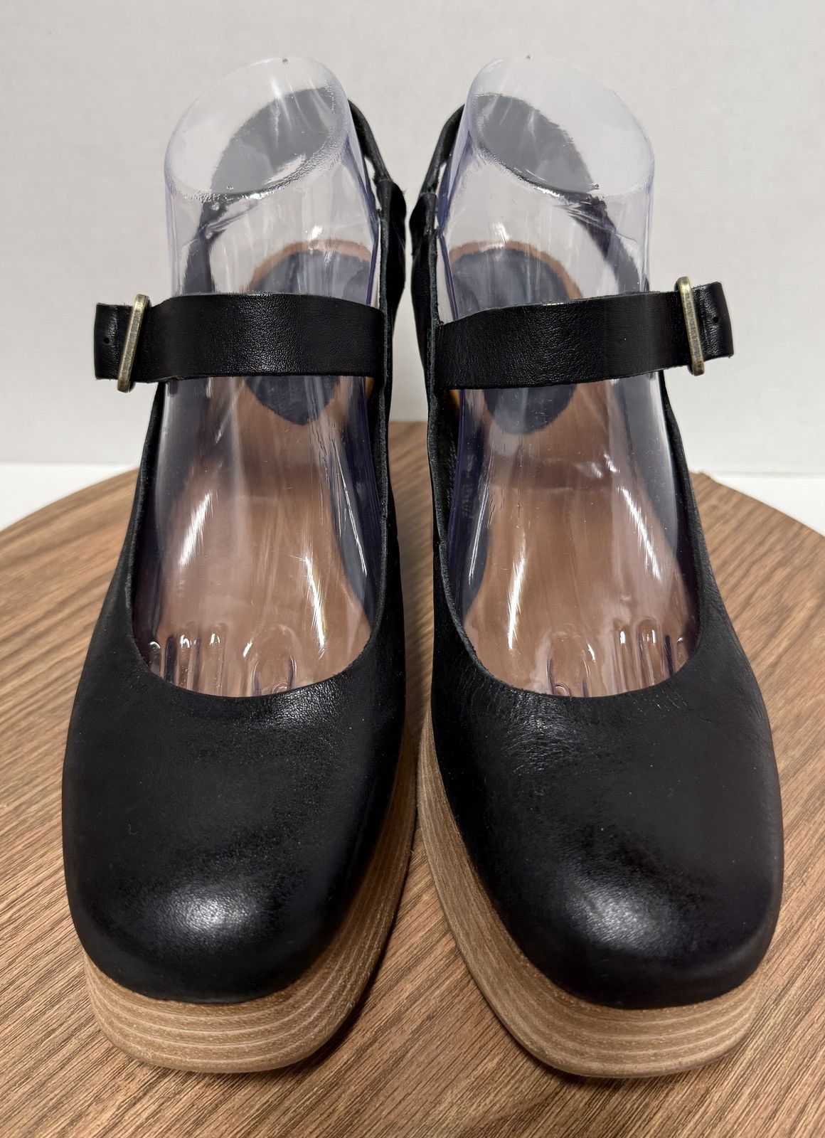 Kork-Ease Kork-Ease Vanya Slingback Platform Black Leather Sandals Size US 9 / IT 39 - 1 Thumbnail