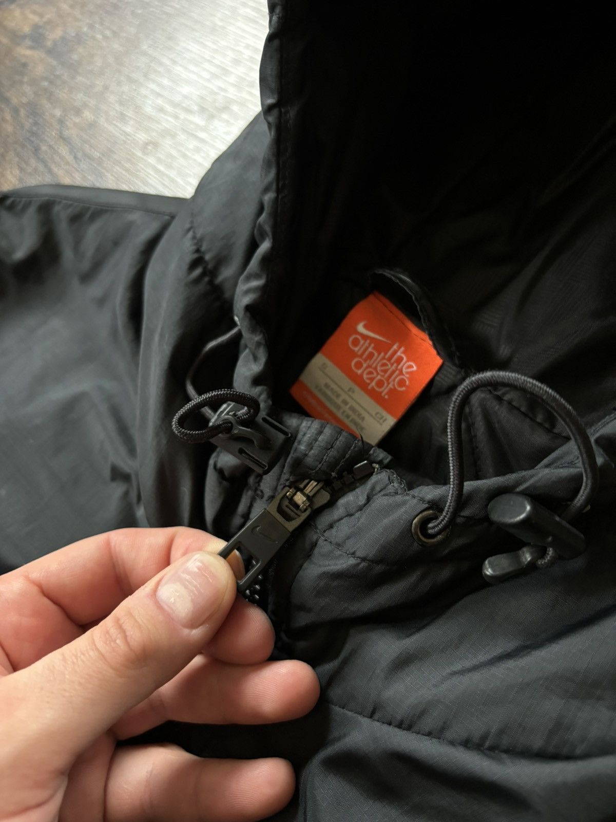 Nike × Vintage Nike The Athletic Dept Men's Black Full Zip Puffer Jacket S Size US S / EU 44-46 / 1 - 4 Thumbnail