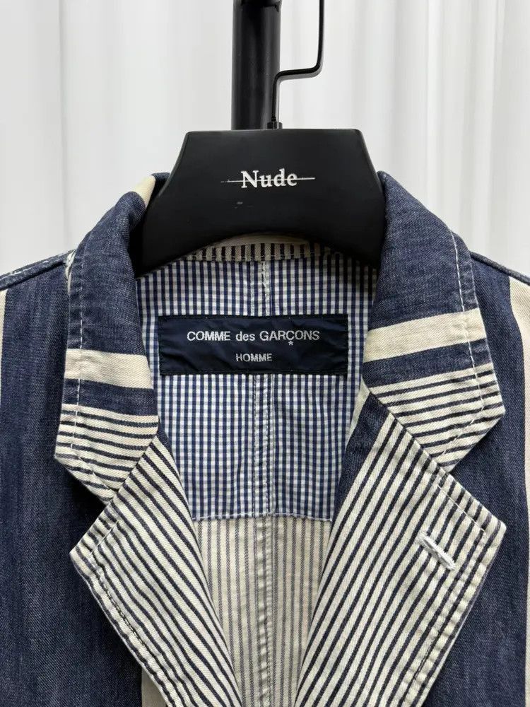 Comme des Garcons Comme Des Garcons Homme Stripes Denim Blazer Jacket-2507 Size US M / EU 48-50 / 2 - 9 Thumbnail