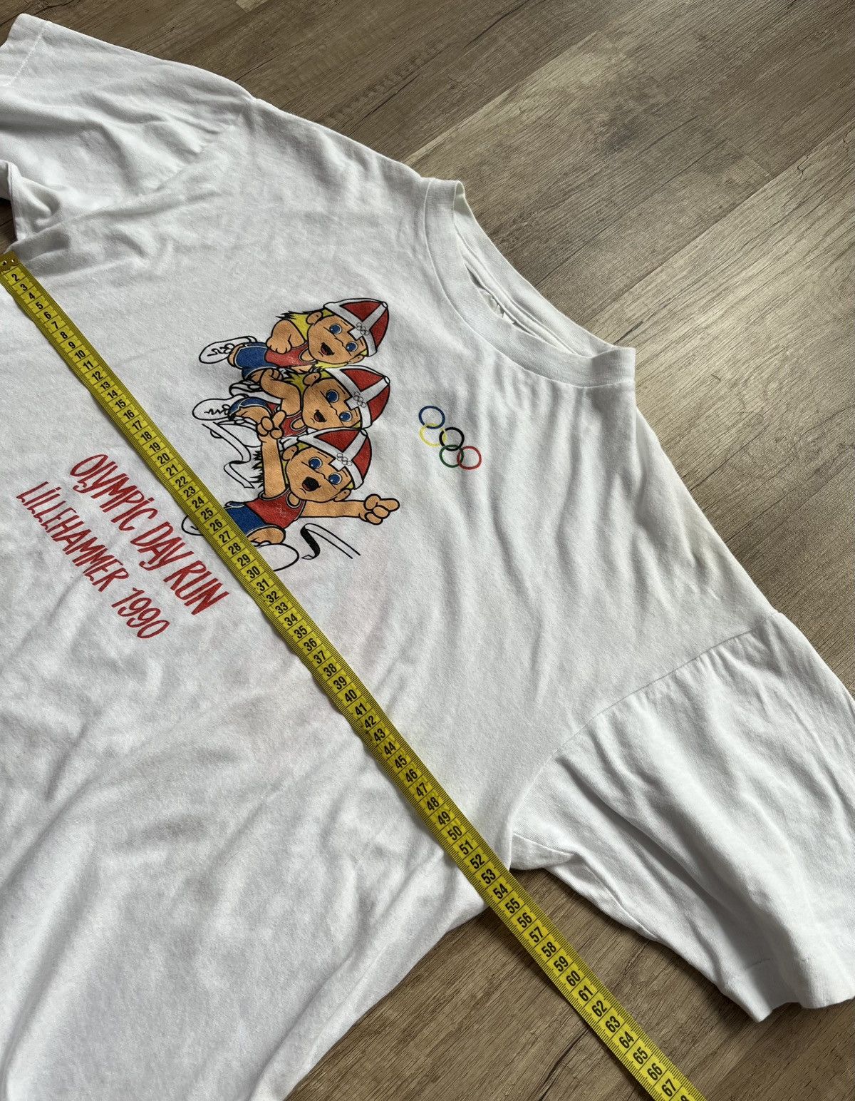 USA Olympics × Vintage Olympic Run Day Lillehammer 1990 Vintage Rare T-Shirt Size L Size US L / EU 52-54 / 3 - 10 Thumbnail