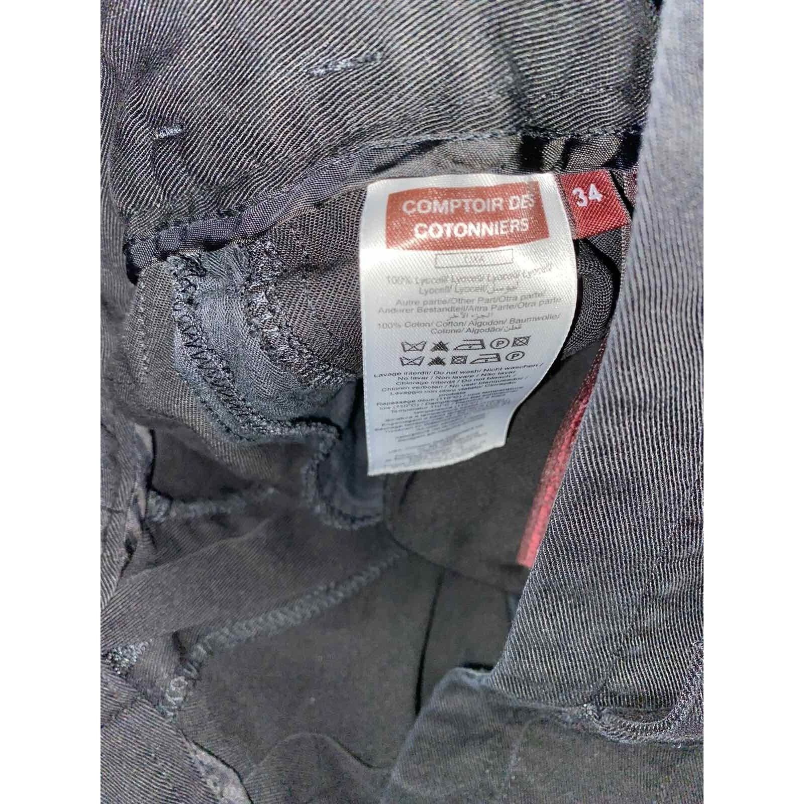 Descendant COMPTOIR DES COTONNIERS Lyocell crop pants Y2K high A000166 Size 34" / US 12 / IT 48 - 9 Thumbnail