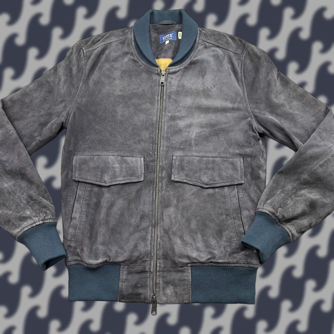 Levi's Levi's Made & Crafted Italy Goat Suede Jacket Mens Small Size S Blue Leather Biker Vintage No Absent Size US S / EU 44-46 / 1 - 1 Thumbnail