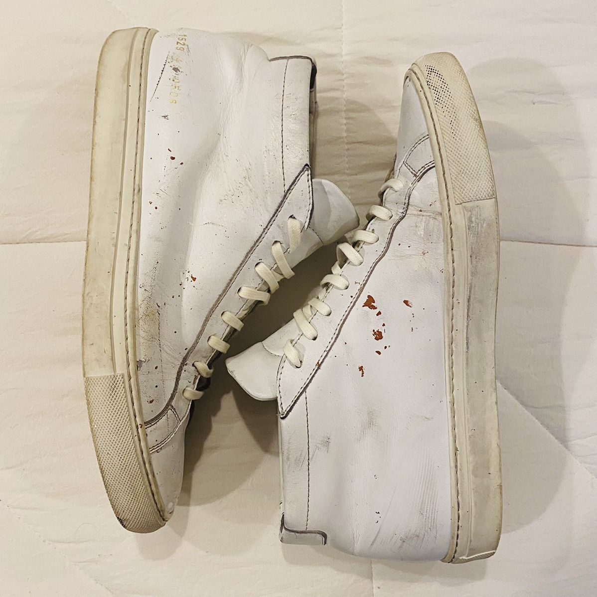 Common Projects Common Projects Italy Achilles Mid-Top White Shoes 41 EU Size US 8 / EU 41 - 3 Thumbnail