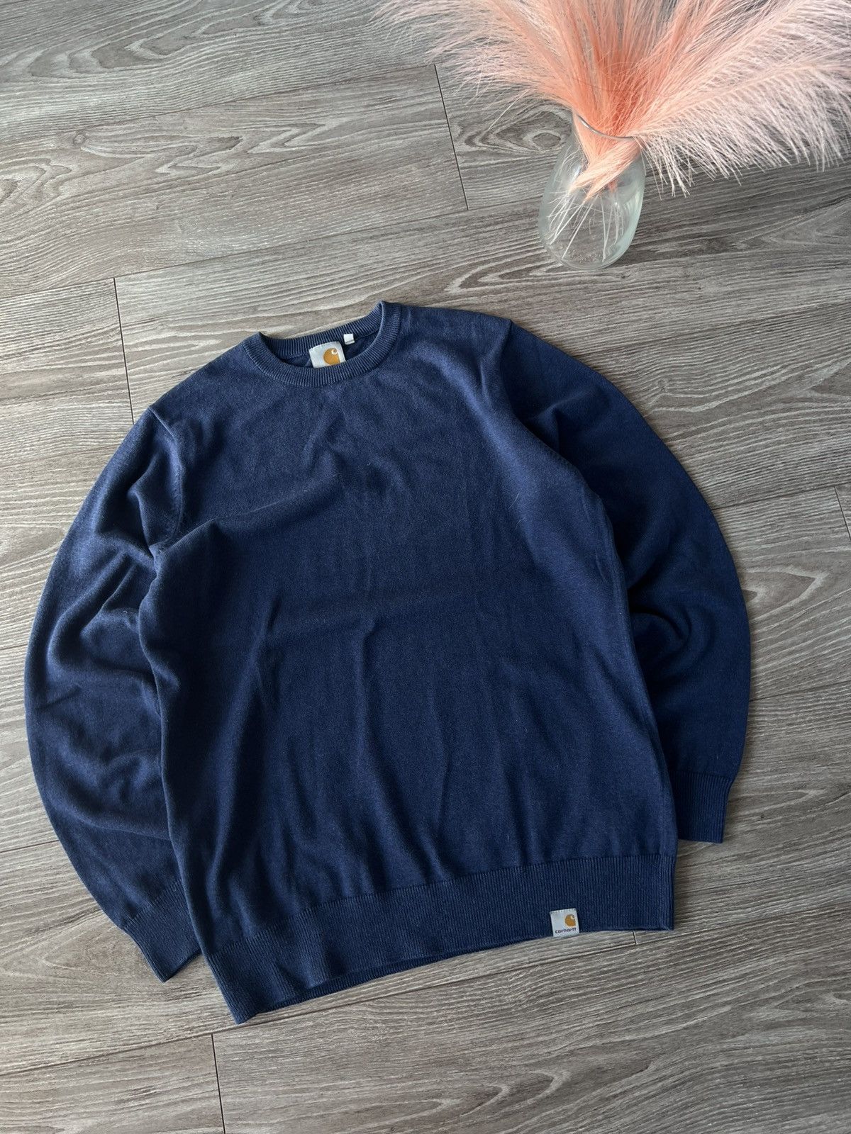 Carhartt × Carhartt Wip ‼️Carhartt Box Logo Knitwear Casual Sweater‼️ Size US S / EU 44-46 / 1 - 5 Thumbnail
