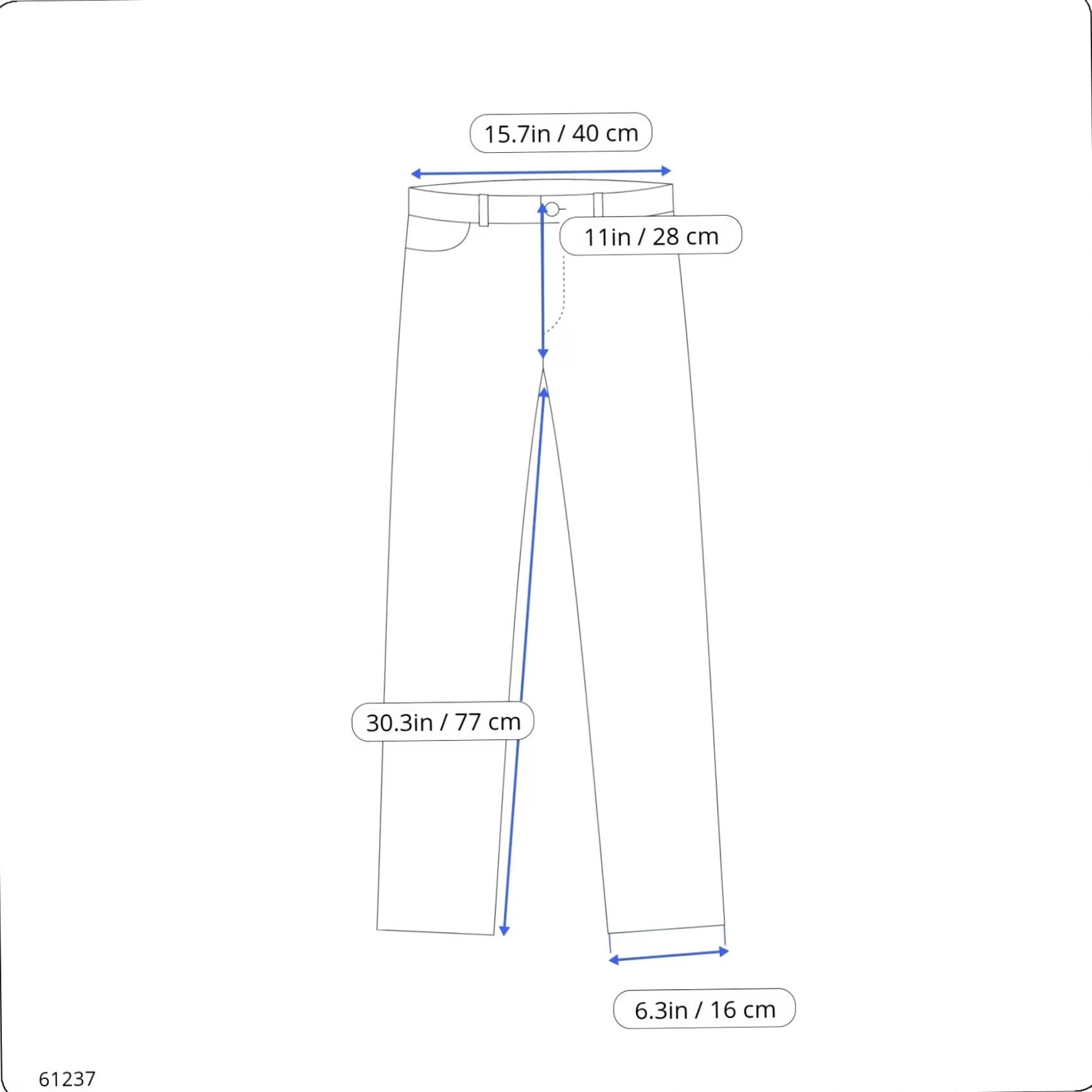 Levi's LEVIS 520 Jeans Men's Tapered Fit W31/L32 Stretch Denim Pants Zip Fly Blue Size US 31 - 3 Thumbnail