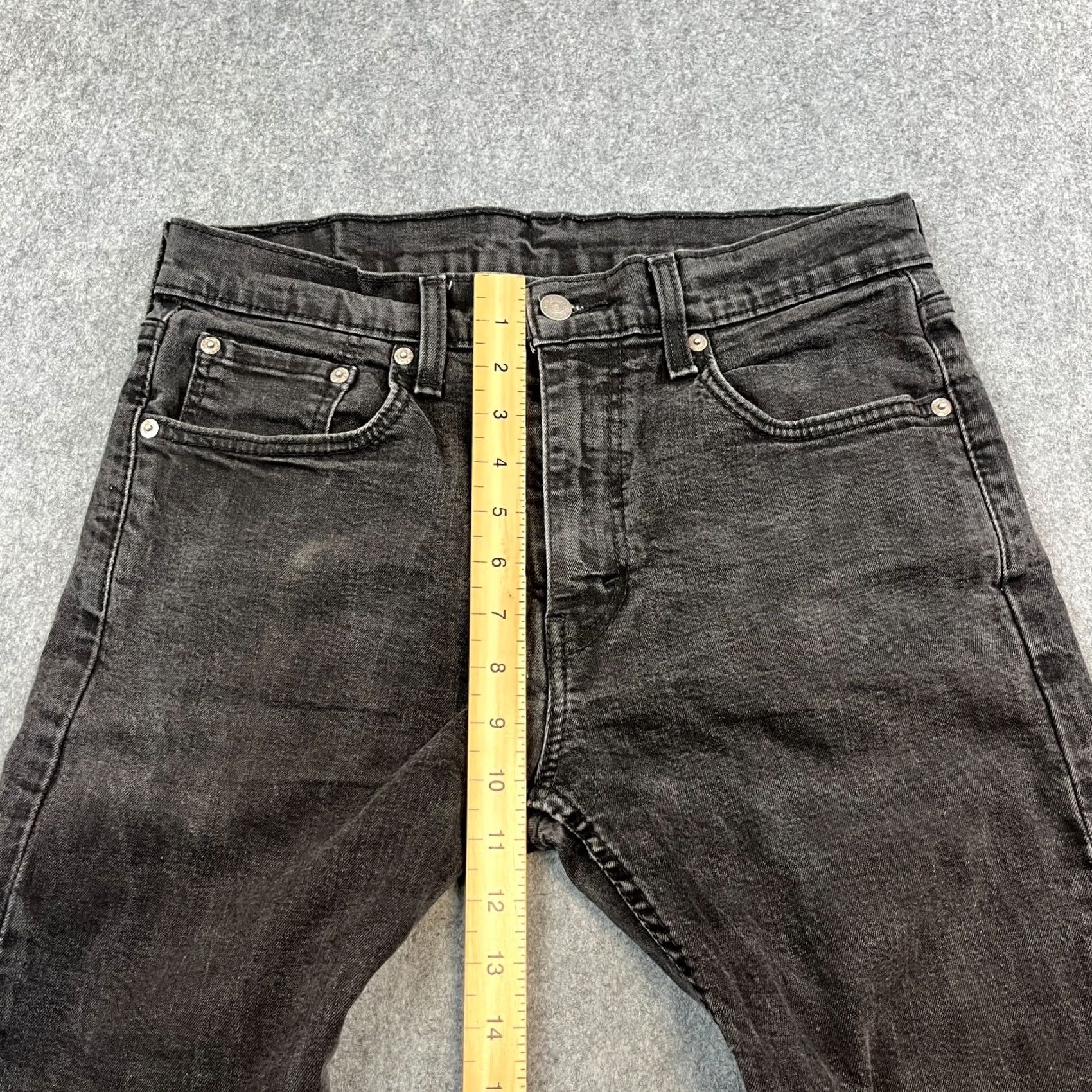 Levi's Levi's 502 Jeans Slim Tapered 32 30 Dark Wash Black Stretch Denim Men Size US 32 / EU 48 - 5 Thumbnail