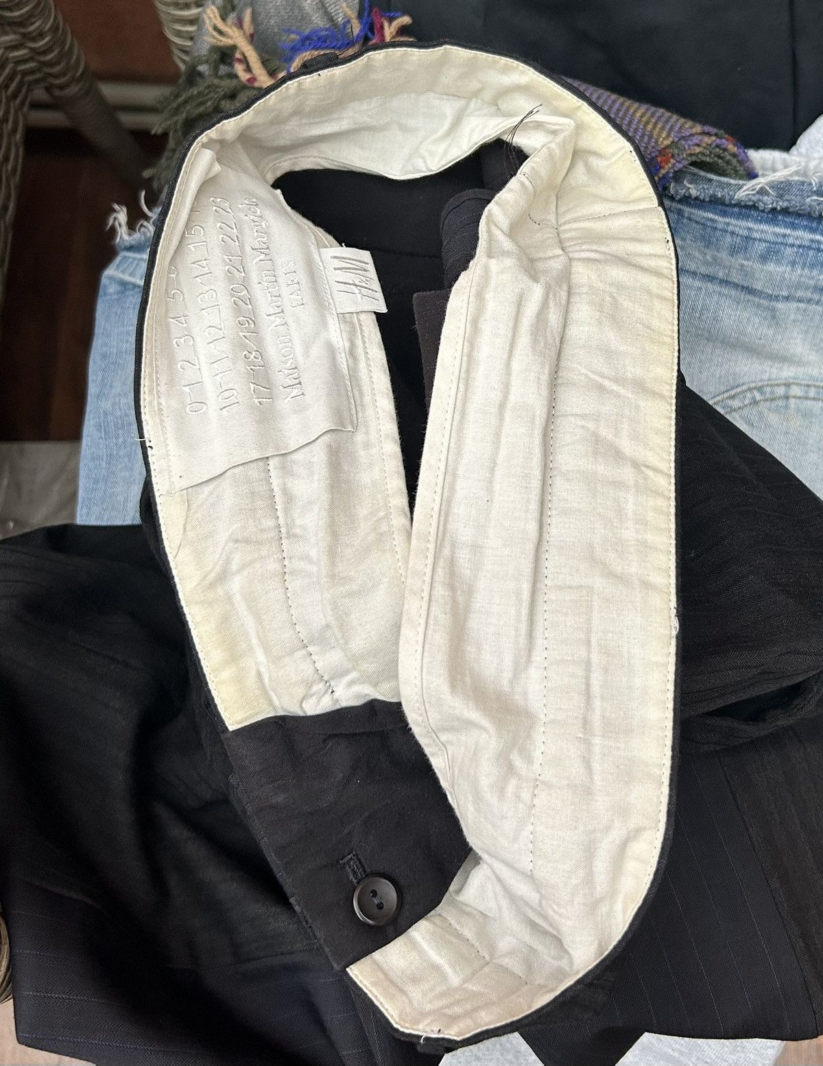 H&M × Maison Margiela × Vintage Maison Martin Margiela X HM Wool Split Dress Pants Size 30R Size 44R - 8 Thumbnail