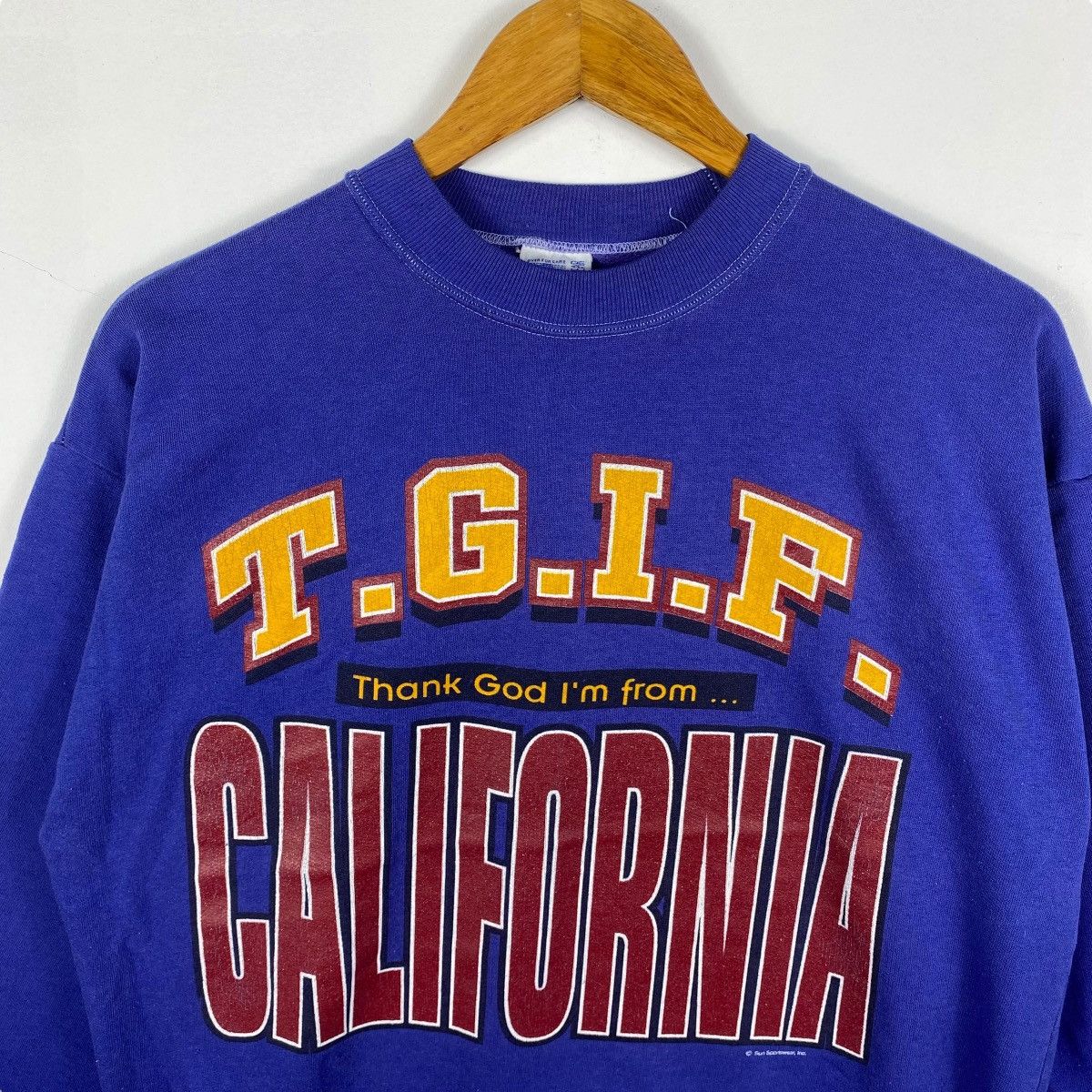 Vintage Vintage 90's Thank God I'm From California Crewneck Size US XL / EU 56 / 4 - 2 Thumbnail