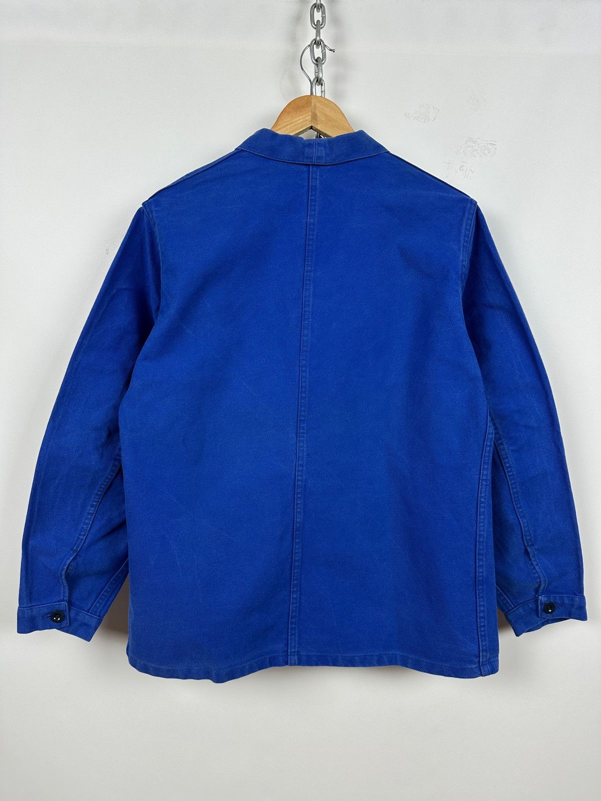 Le Laboureur 80s Vintage Lutteurs French Workwear Sanfor Chore Jacket Size US M / EU 48-50 / 2 - 4 Thumbnail