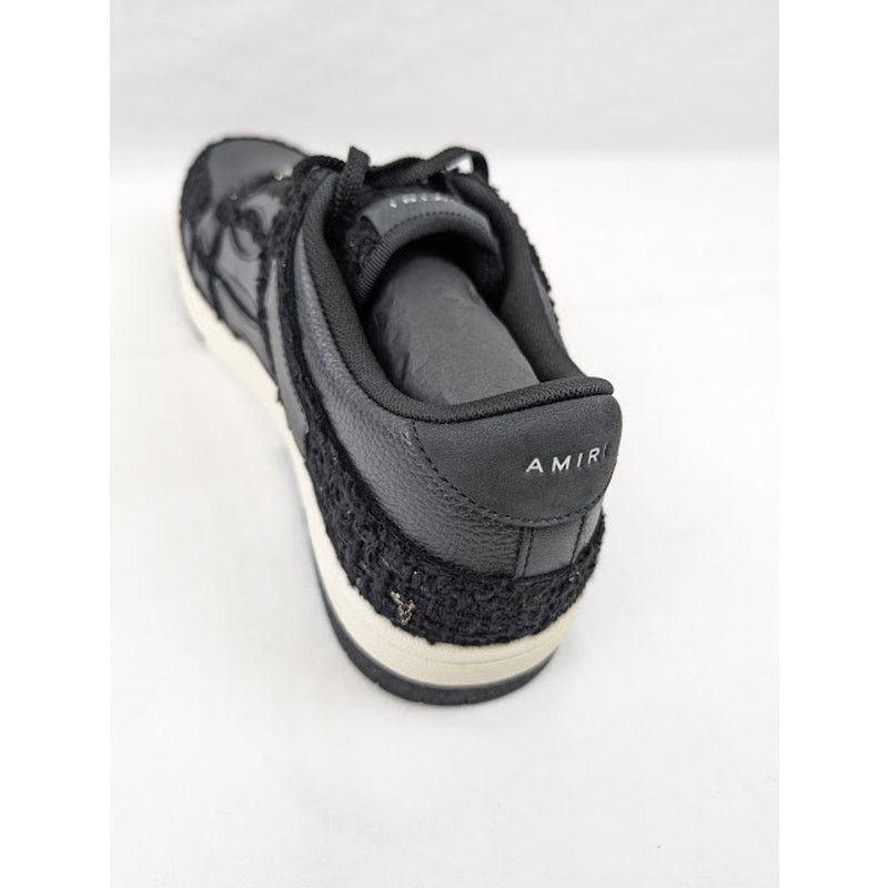 Amiri o1rshd1 Boucle Skelton Low-Top Sneakers in Black Size US 13 / EU 46 - 11 Thumbnail