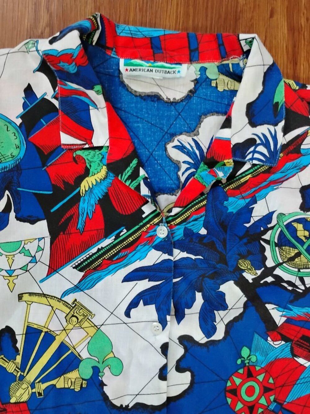 Other Vintage American Outback Nautical Sailing Hawaiian Shirt Size US L / EU 52-54 / 3 - 1 Thumbnail
