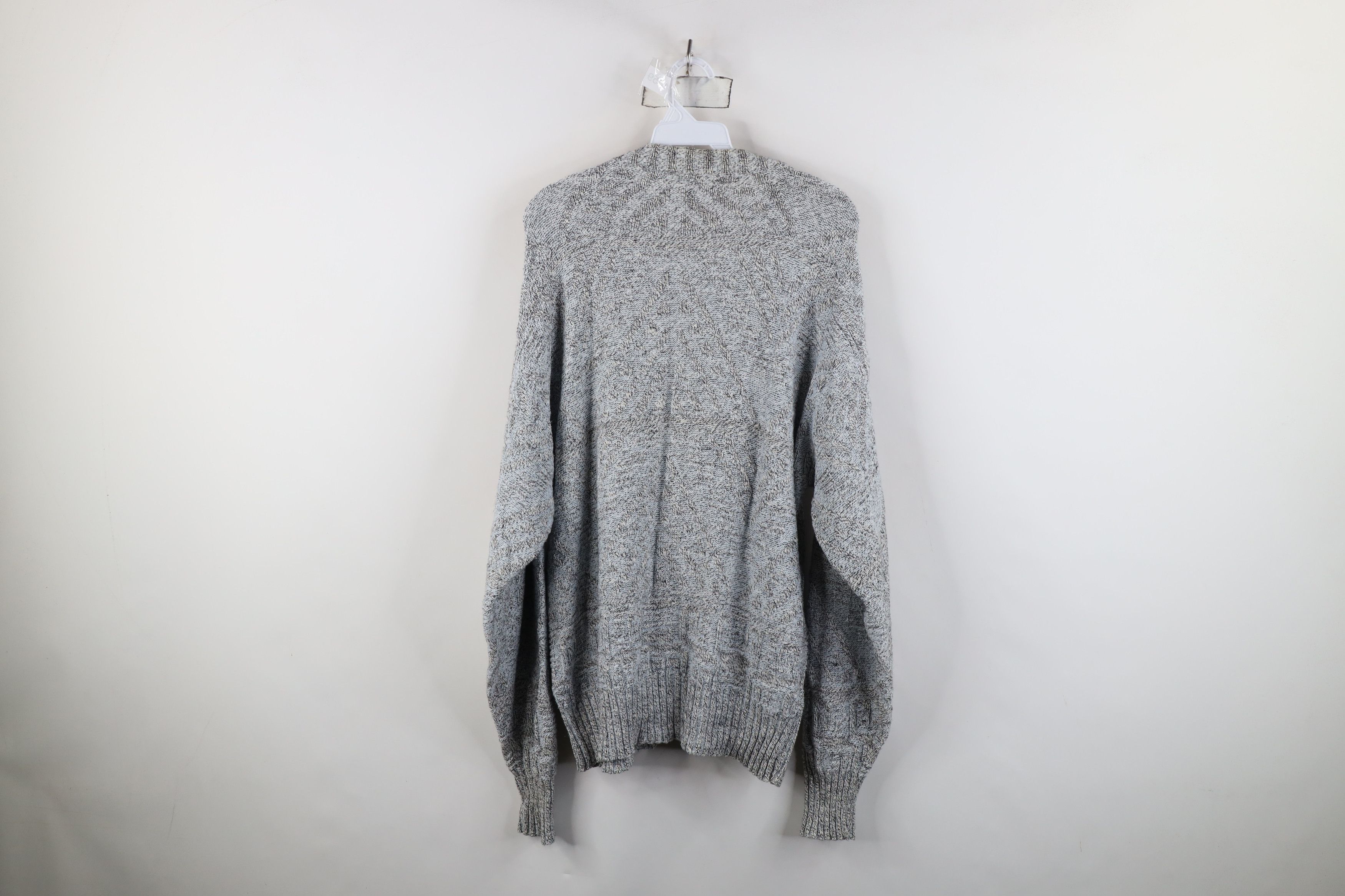 Vintage Vintage 90s Streetwear Geometric Knit Cardigan Sweater USA Size US L / EU 52-54 / 3 - 10 Thumbnail