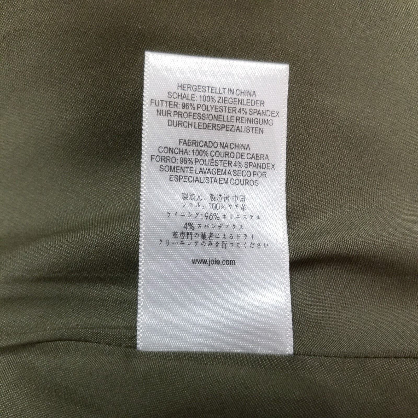 Joie Joie Mylon Goat Leather Snap Front Skirt Green Sz Small Size 27" / US 4 / IT 40 - 11 Thumbnail