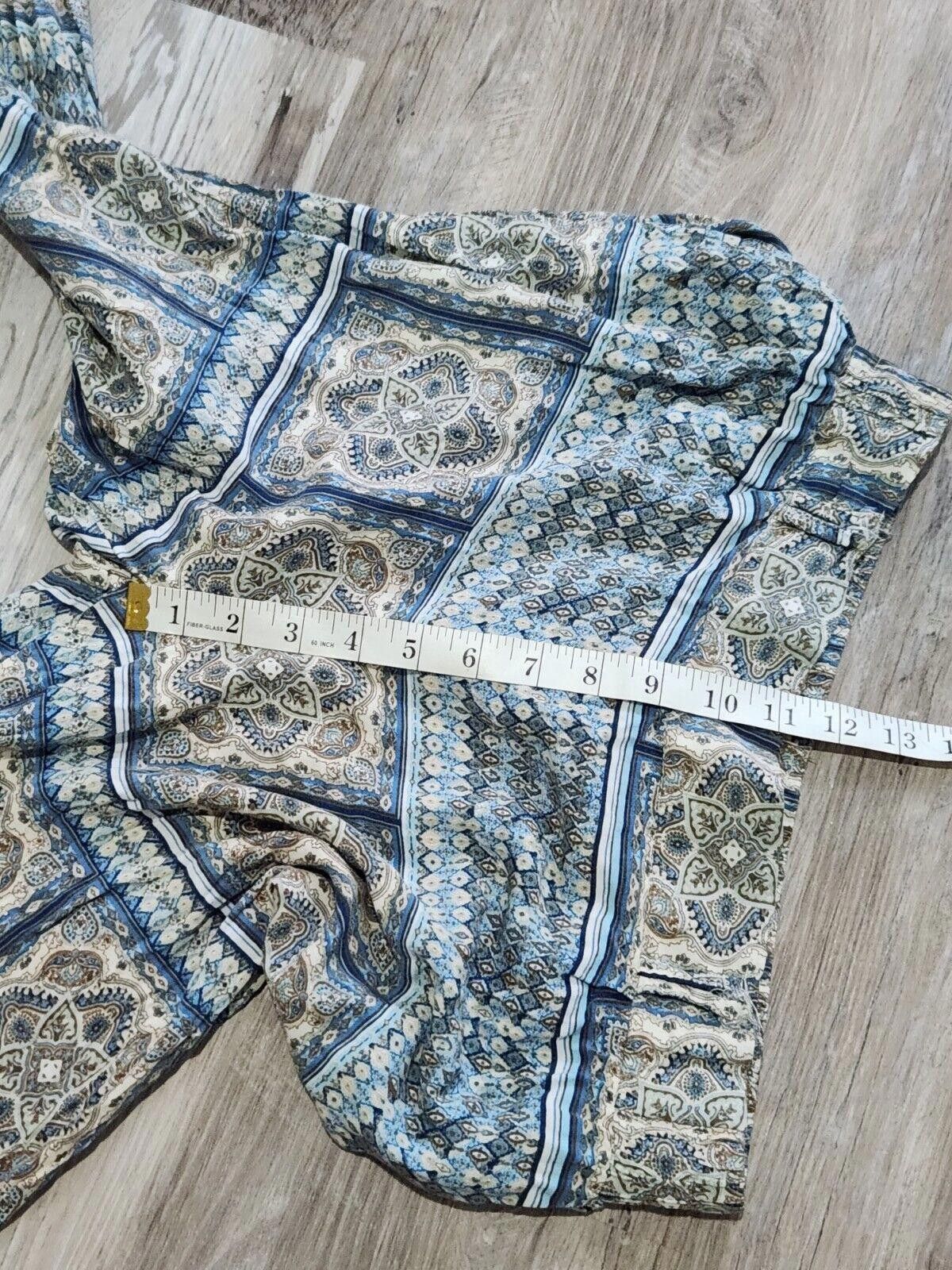 Designer One 5 One Pants Medium Boho Blue Hippie Harem Tapered Size 32" / US 10 / IT 46 - 6 Thumbnail