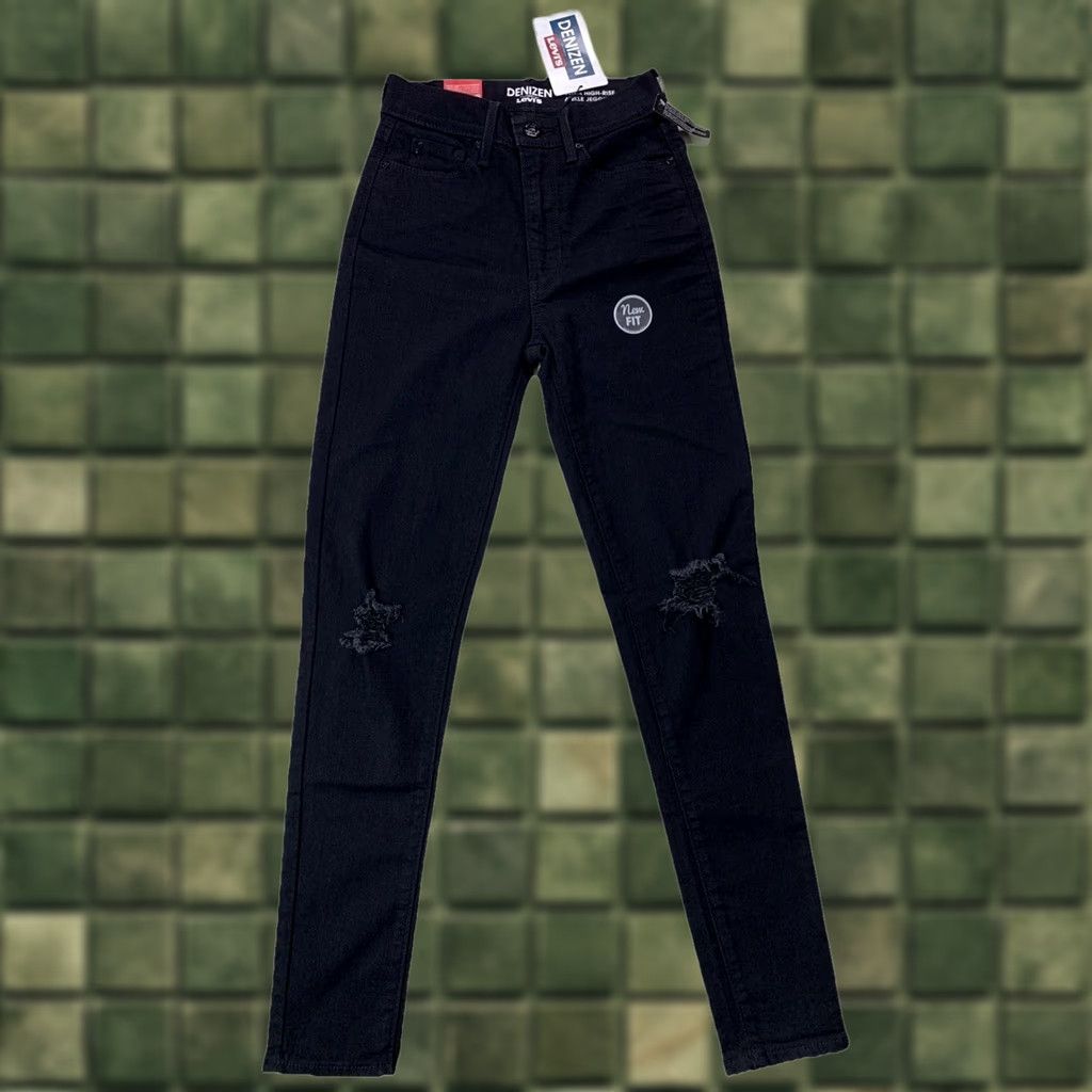 Levi's VINTAGE Levi’s Womens Distressed Ultra High Rise Ankle Jegging Black Size 00 NWT-12584 Size 24" / US 00 / IT 34 - 1 Thumbnail