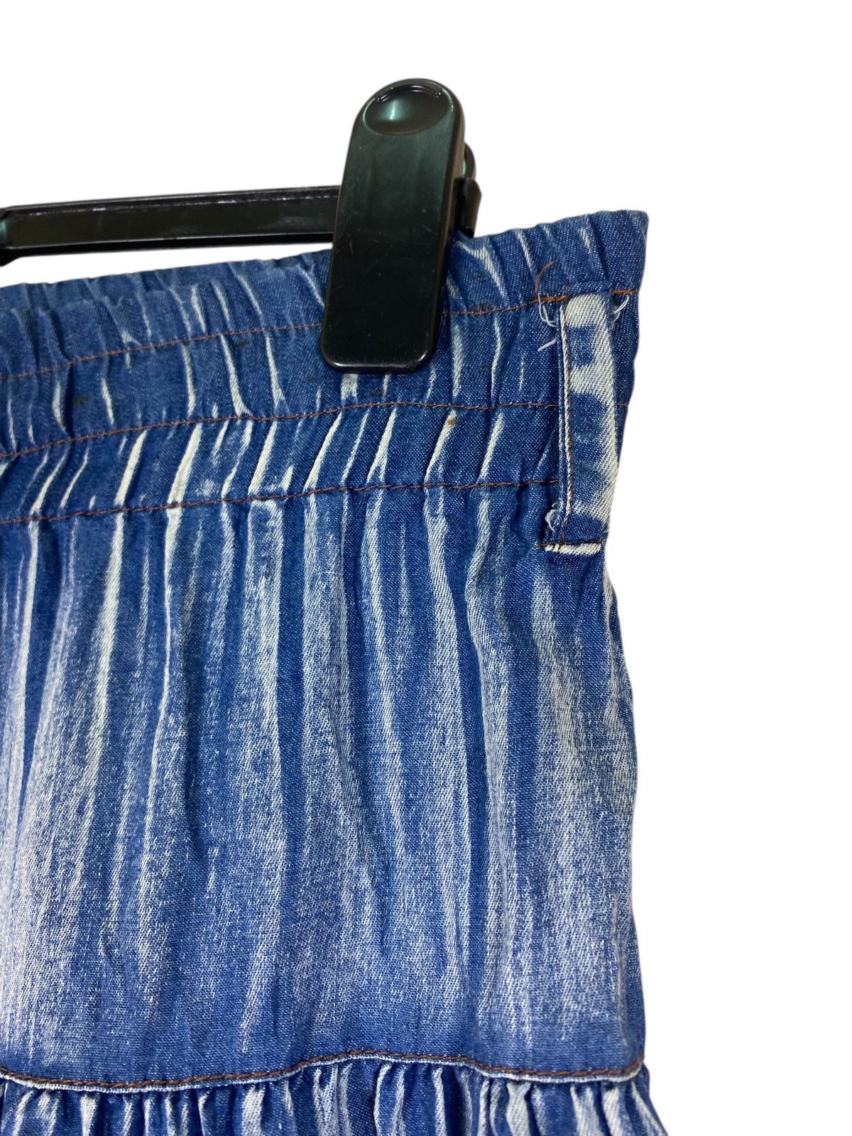 Japanese Brand × Seditionaries Japanese Homemade Distressed Blue Skirt Size 34" / US 12 / IT 48 - 6 Thumbnail
