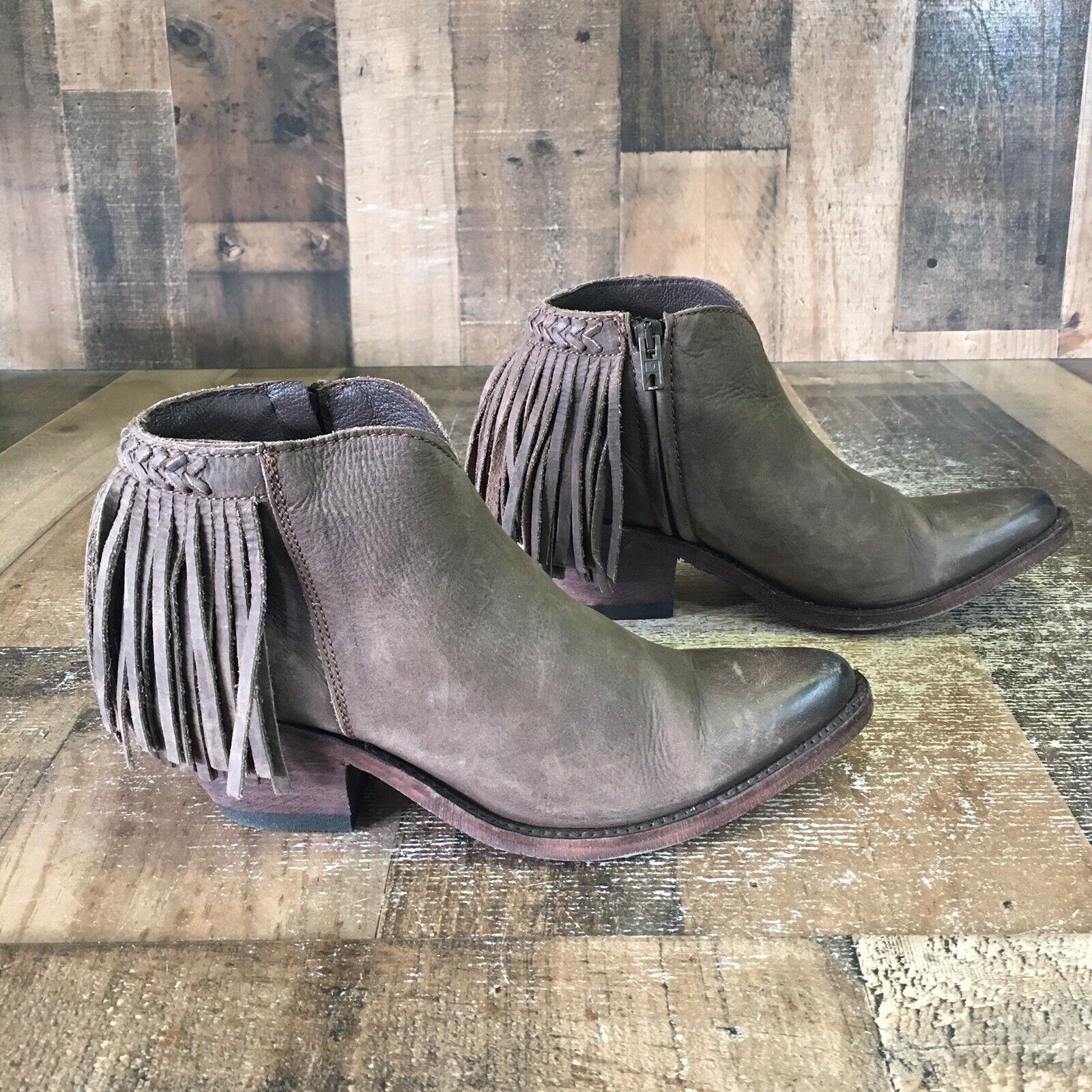 Old Gringo Old Gringo OG Side Zip Tassel Ankle Boots Booties Womens 7 B Size US 7 / IT 37 - 10 Thumbnail