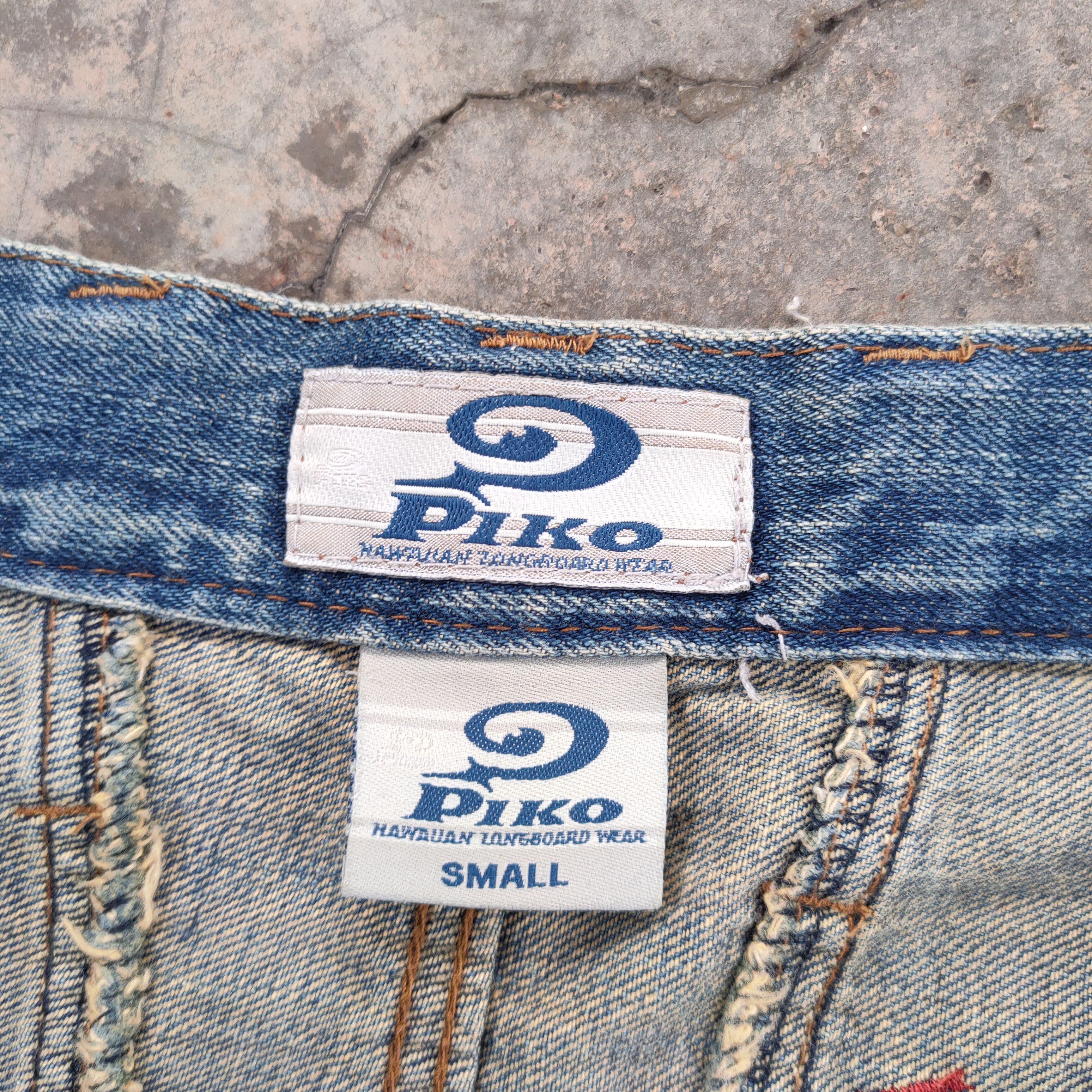 Japanese Brand × Jean × Vintage VINTAGE PIKO FADED RIPPED JEANS CARGO PANTS Size US 30 / EU 46 - 14 Thumbnail