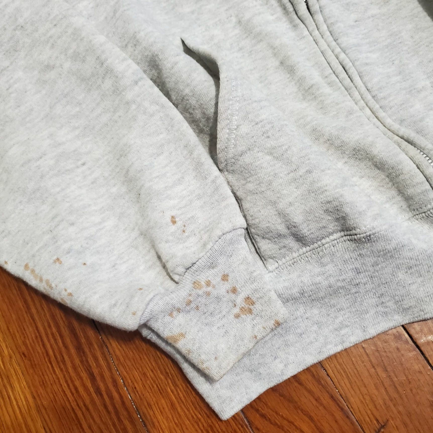 Jerzees VINTAGE Kilauea Military Camp Volcano Hawaii Hoodie Full Zip Sz Large Stained Size US L / EU 52-54 / 3 - 3 Thumbnail