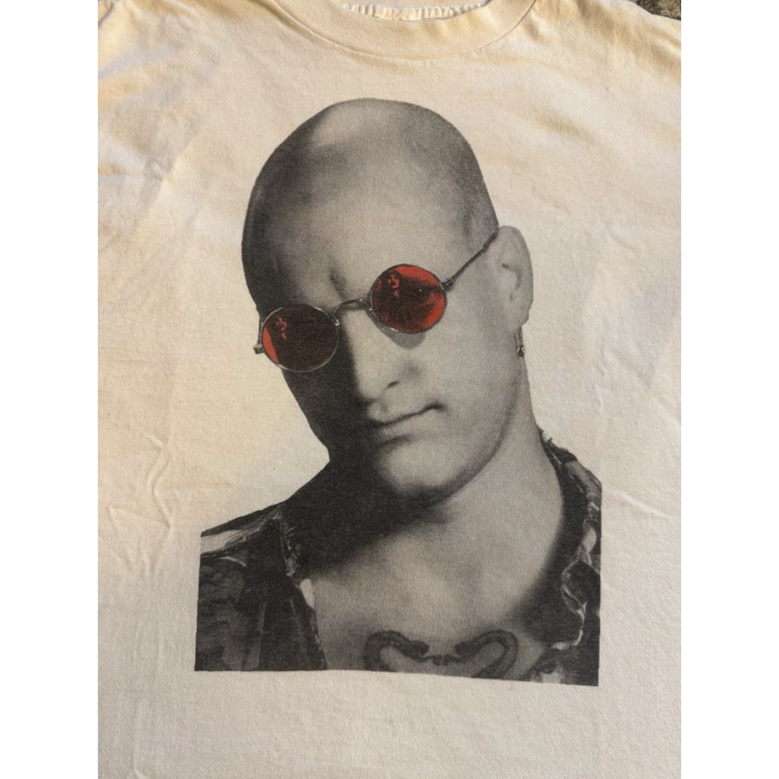 Born VINTAGE 1994 Natural Born Killer Mickey And Mallory T Shirt L White Cotton Murina 90s Band Hip Hop Metal Movie Punk Rock Double-Sided Mens Size US L / EU 52-54 / 3 - 2 Thumbnail