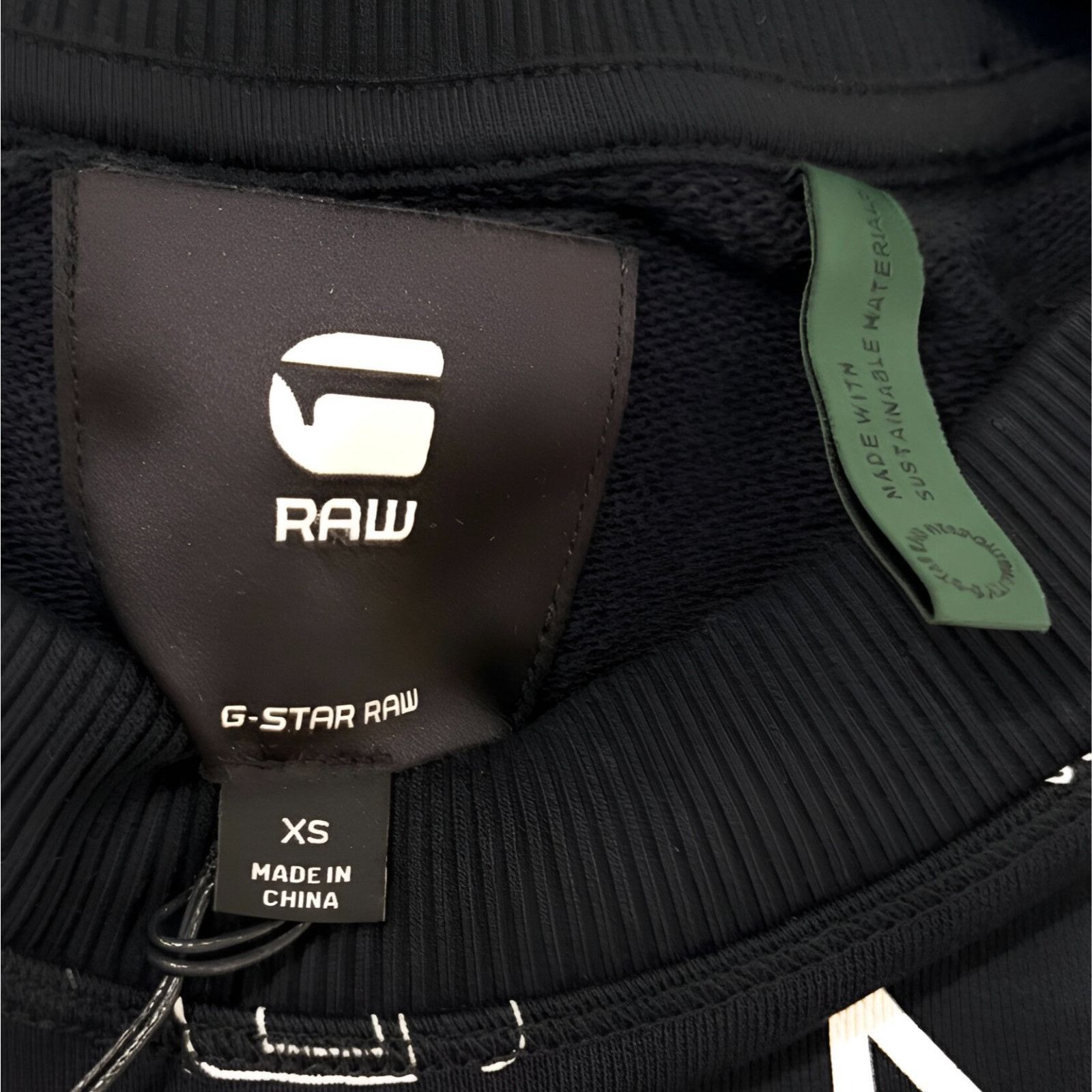 G-Star G-Star RAW D20500 Cropped Graphic Sweatshirt Black Size XS Size XS / US 0-2 / IT 36-38 - 6 Thumbnail