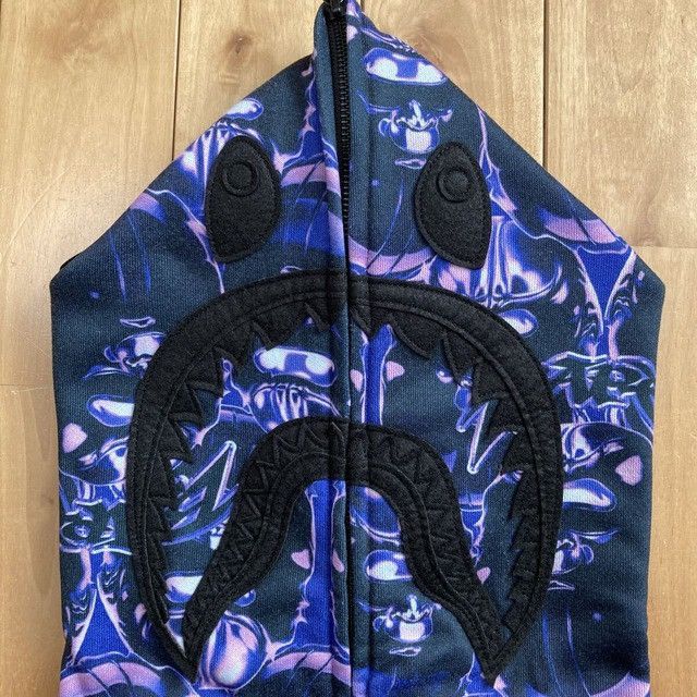 Bape BAPE APE HEAD GRAFFITI SHARK FULL ZIP HOODIE a bathing ape Size US M / EU 48-50 / 2 - 2 Thumbnail