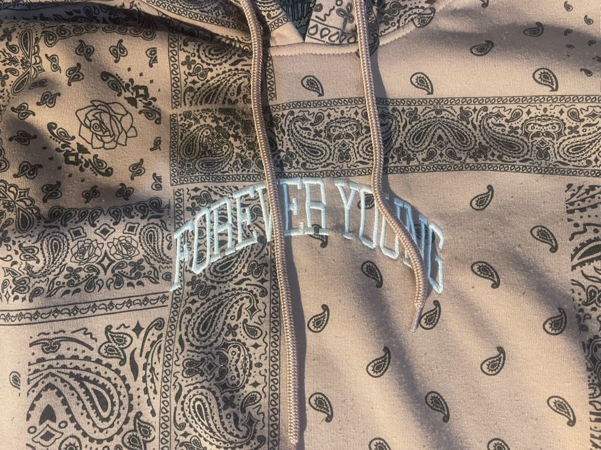 Vintage Pink FOREVER YOUNG Hoodie Size US M / EU 48-50 / 2 - 2 Thumbnail