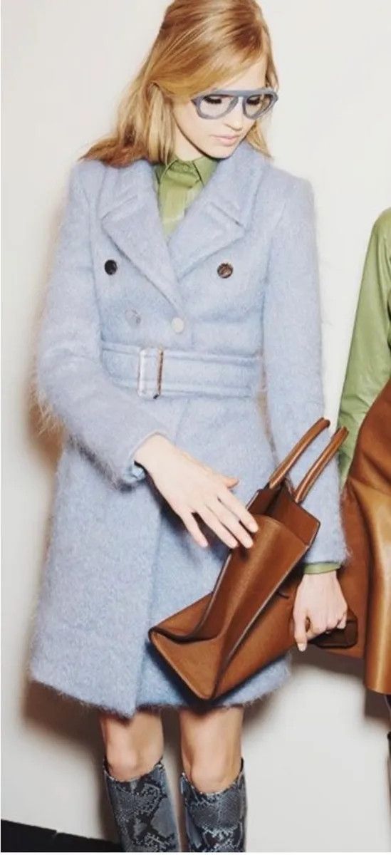 Gucci AW2014 Gucci Blue Premium Classy Officer Trench Coat by Frida Giannini Size S / US 4 / IT 40 - 4 Thumbnail