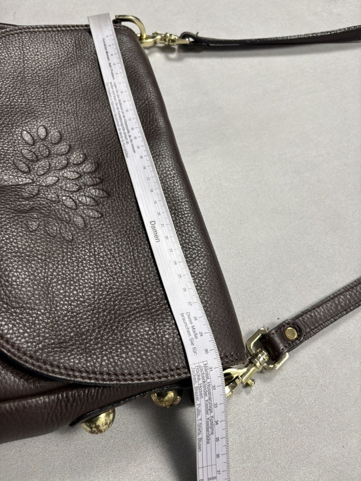 Mulberry Mulberry Brown Leather Crossbody Bag Tree Logo Vintage Size ONE SIZE - 22 Thumbnail