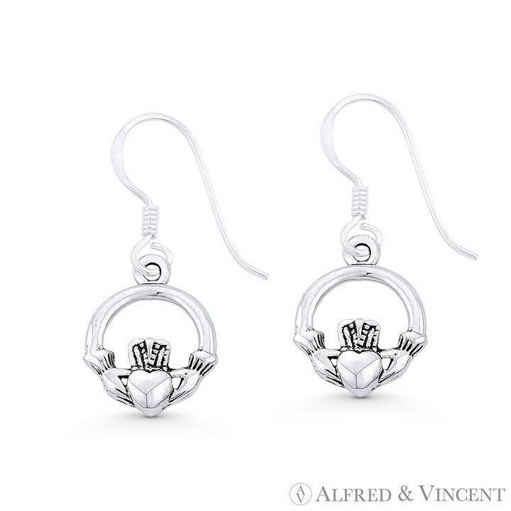 Other Claddagh Heart Irish Celtic Charm Dangling Hook Earrings Size ONE SIZE - 1 Preview