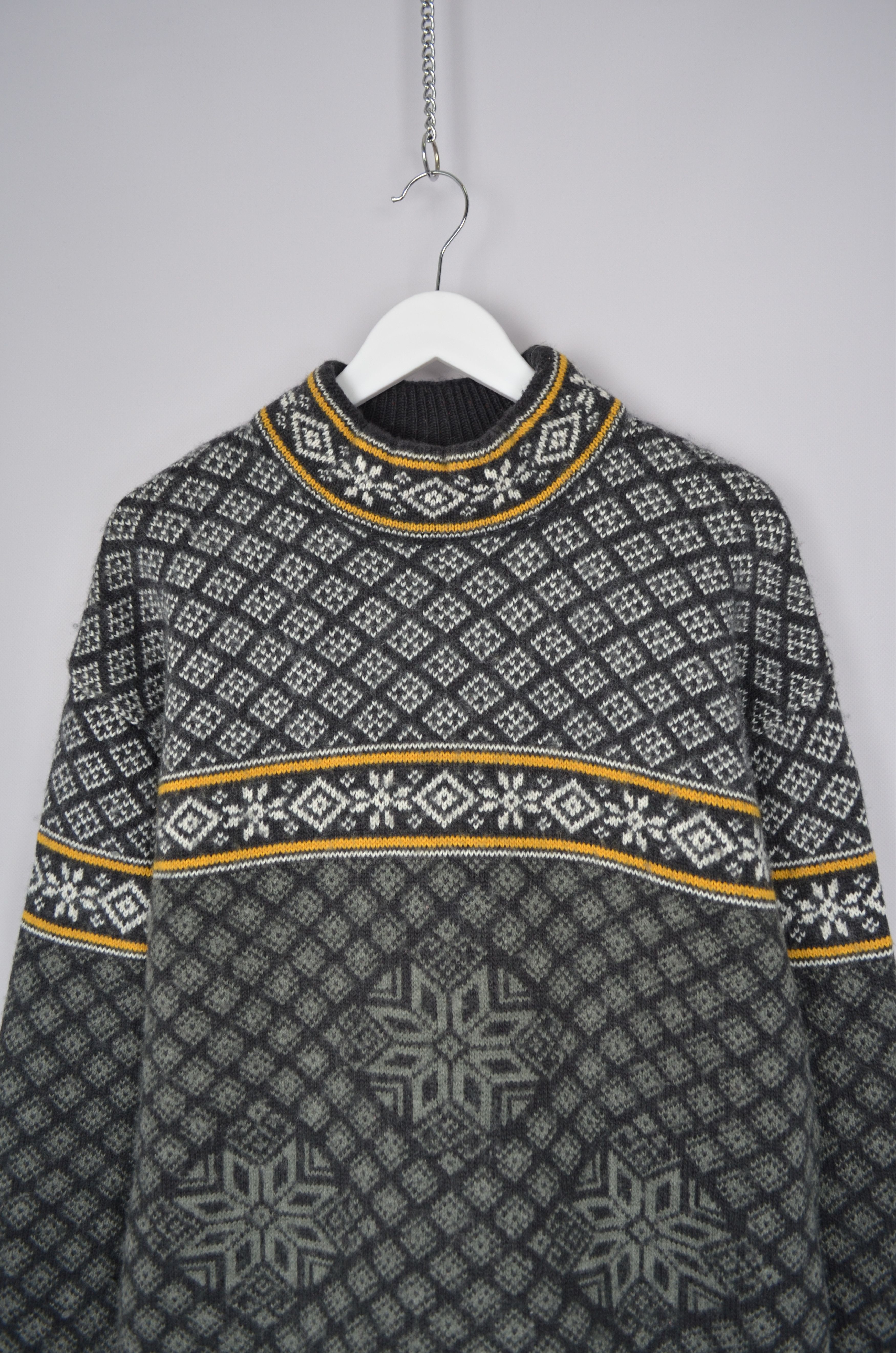 Designer Campagnolo Insulated Ski Sweater Fair Isle Wool Blend Size US XL / EU 56 / 4 - 2 Thumbnail