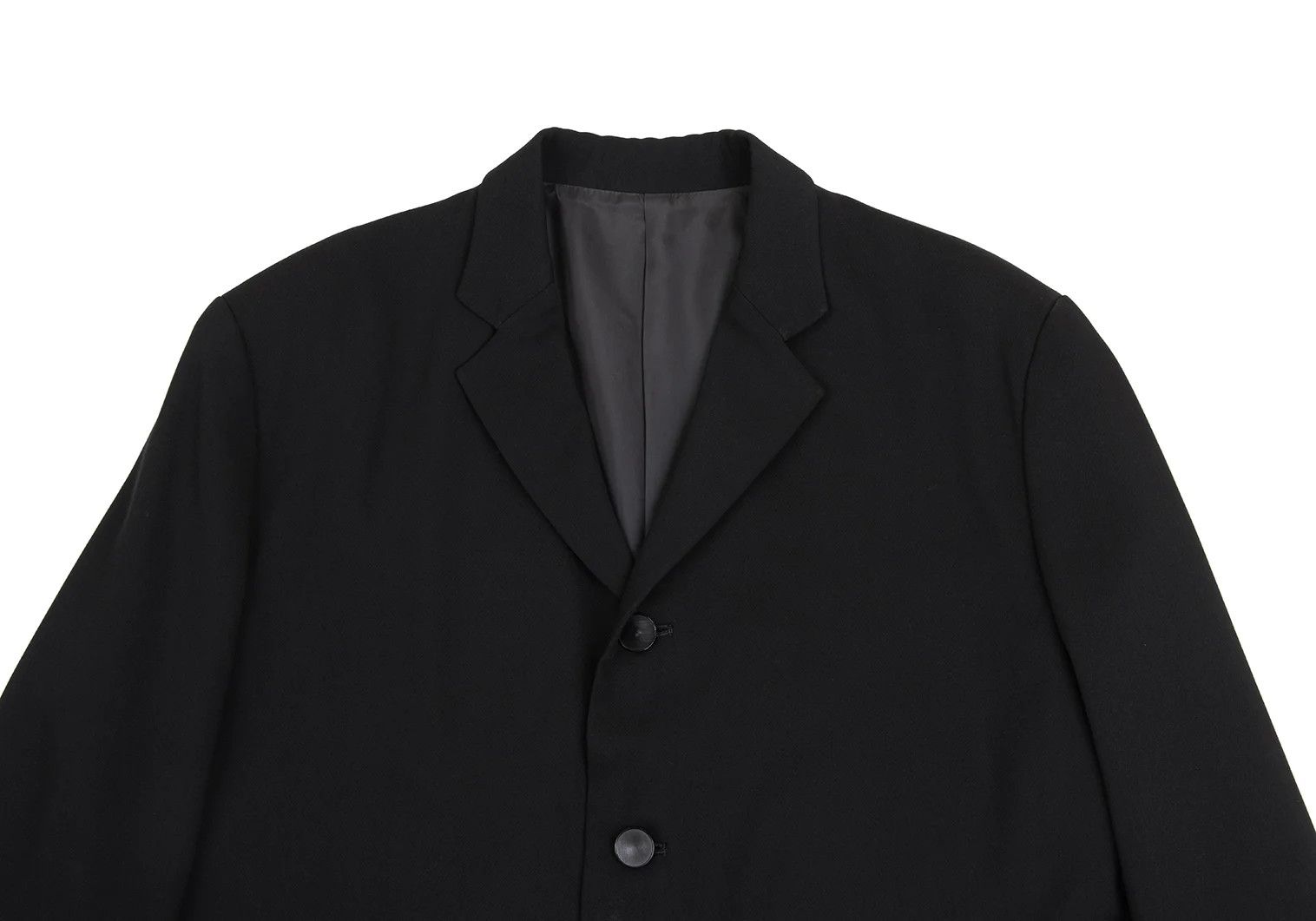 Yohji Yamamoto Yohji Yamamoto Wool-Poly 3B Jacket Black S Size US S / EU 44-46 / 1 - 2 Thumbnail