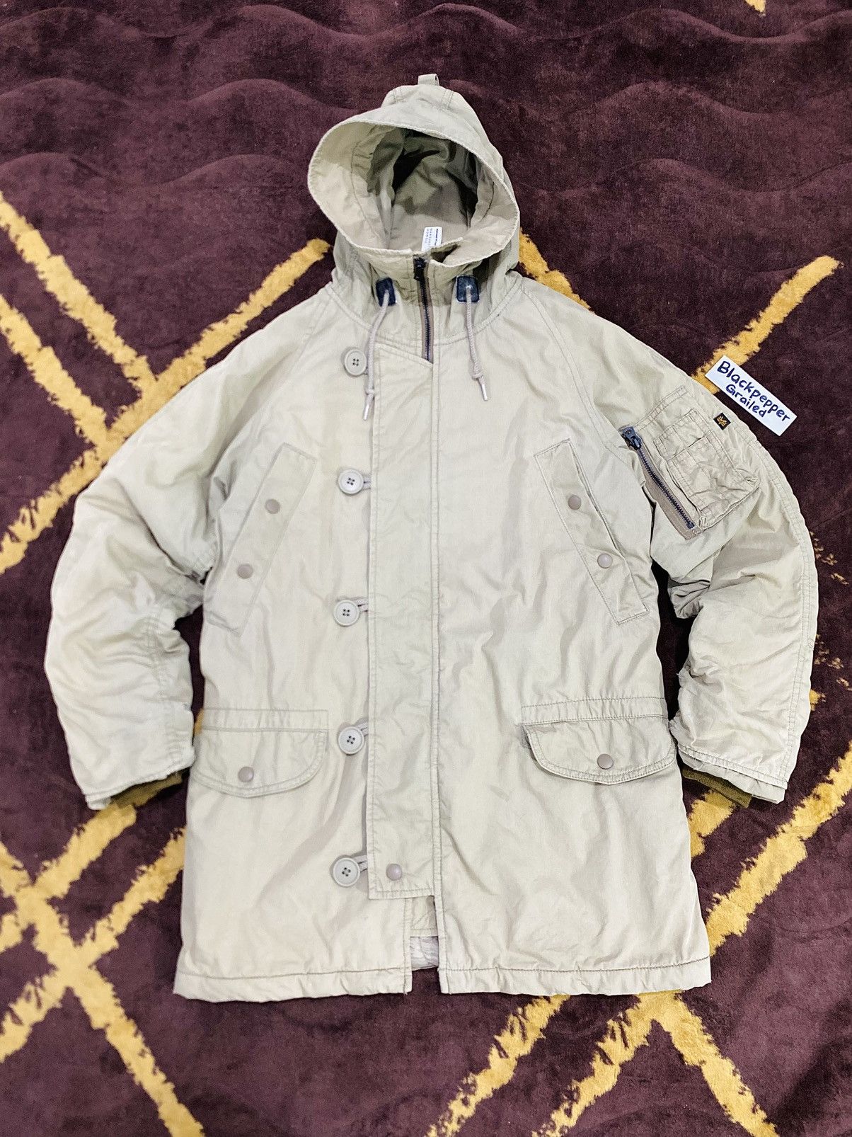 Alpha Industries MHL x Alpha Industries Puffer Trench Coat Margaret Howell Size US M / EU 48-50 / 2 - 1 Thumbnail