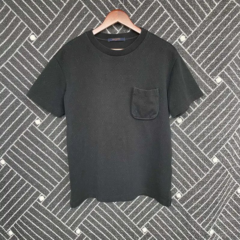 Louis Vuitton Louis Vuitton Black Cotton Men's Summer T-shirt 0089 Size US S / EU 44-46 / 1 - 1 Thumbnail