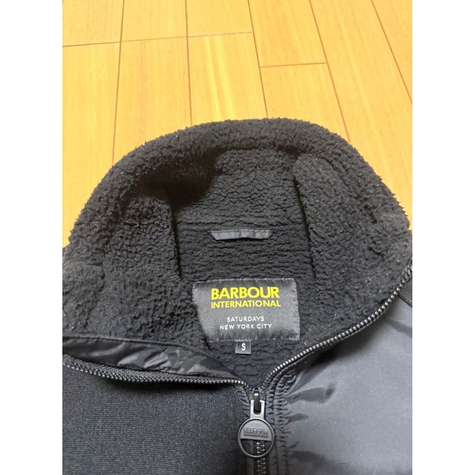 Barbour Barbour Jacket Mens s Black Saturdays NYC Fleece Size Zip Pockets Half Size US S / EU 44-46 / 1 - 4 Thumbnail