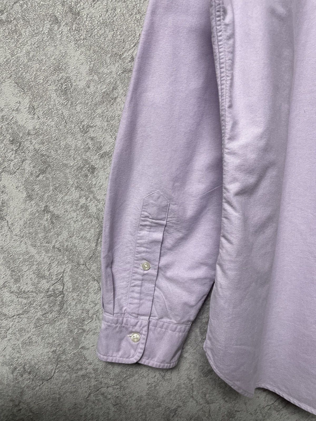 Ralph Lauren Vintage Ralph Lauren Purple Long Sleeve Heavy Classic Shirt Size US XL / EU 56 / 4 - 16 Thumbnail