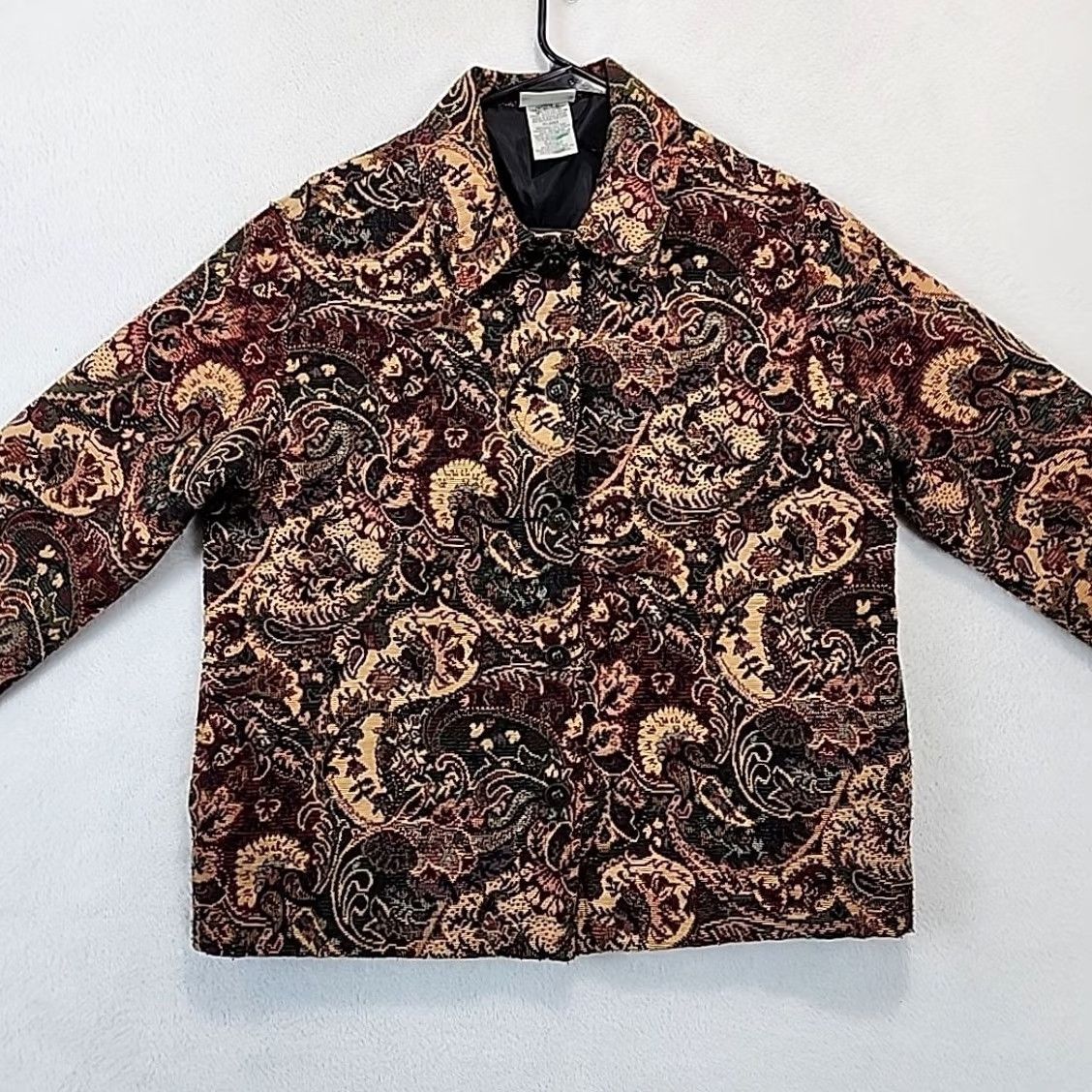 Vintage VINTAGE White Stag Button Up Tapestry Blazer Jacket Women M Size 8-10 Floral Size M / US 6-8 / IT 42-44 - 3 Thumbnail