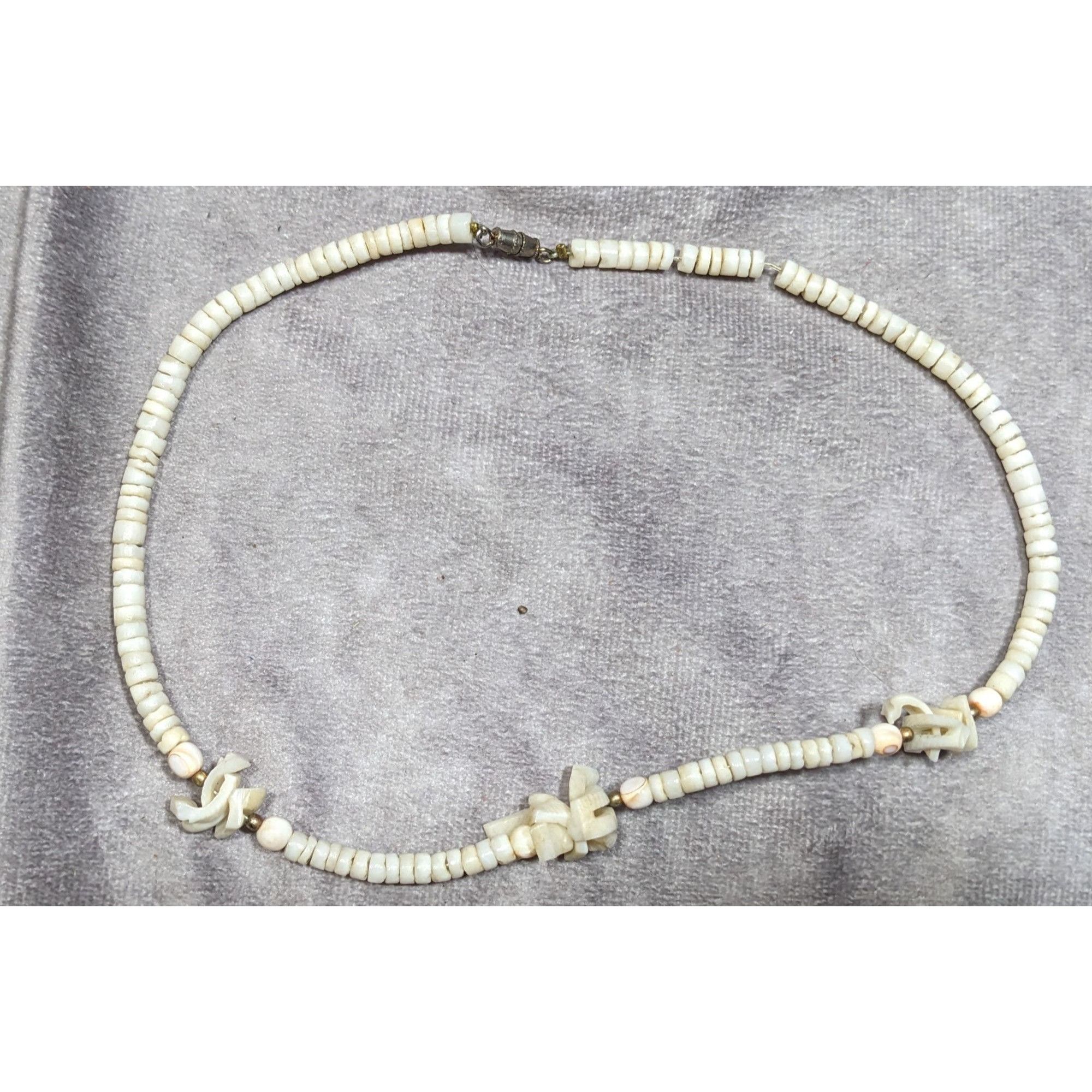 Other Vintage 90s White Shell Chip Beaded Necklace Size ONE SIZE - 4 Thumbnail