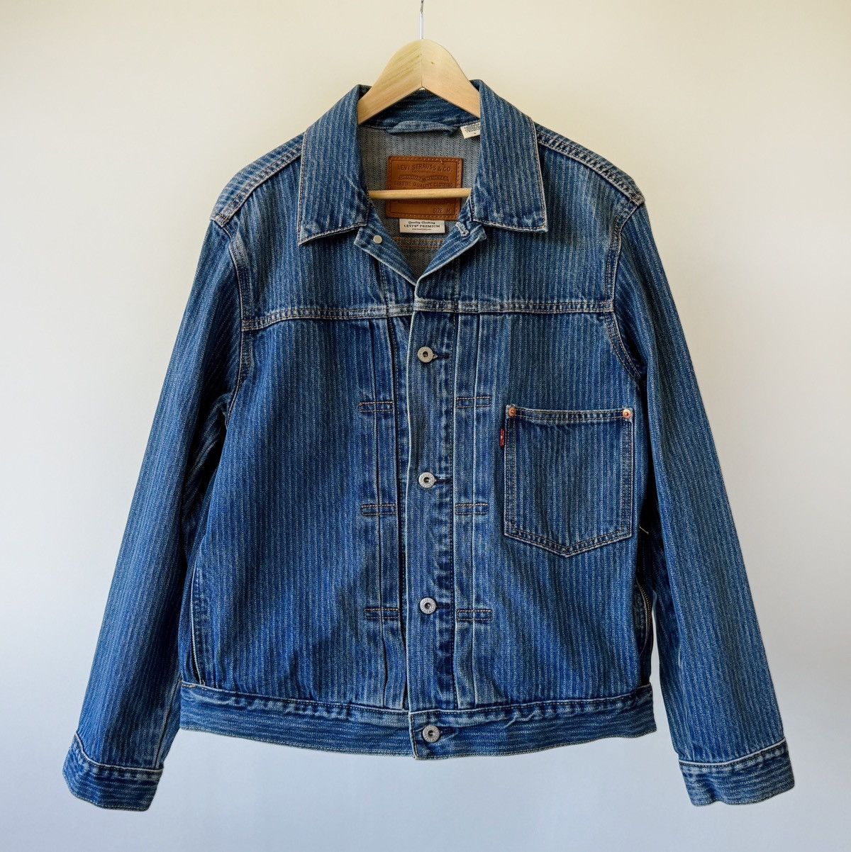 Levi's Levi’s Striped Denim Jacket – Men’s M Size US M / EU 48-50 / 2 - 1 Thumbnail